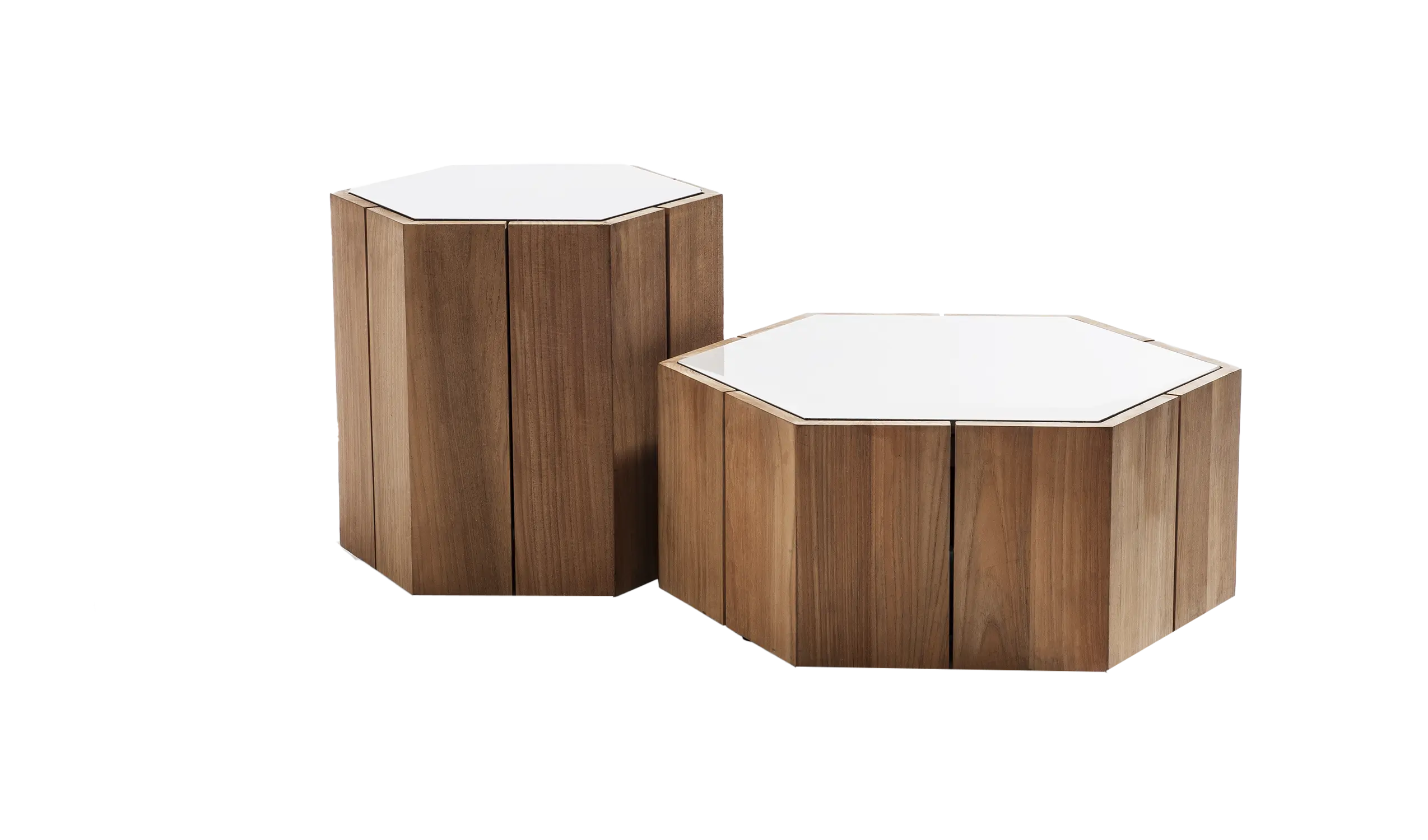 mesa lateral hexagon