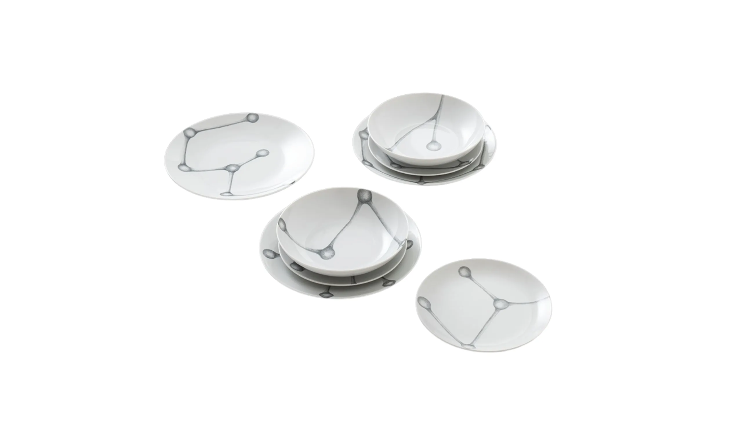 Pratos de Porcelana Floema