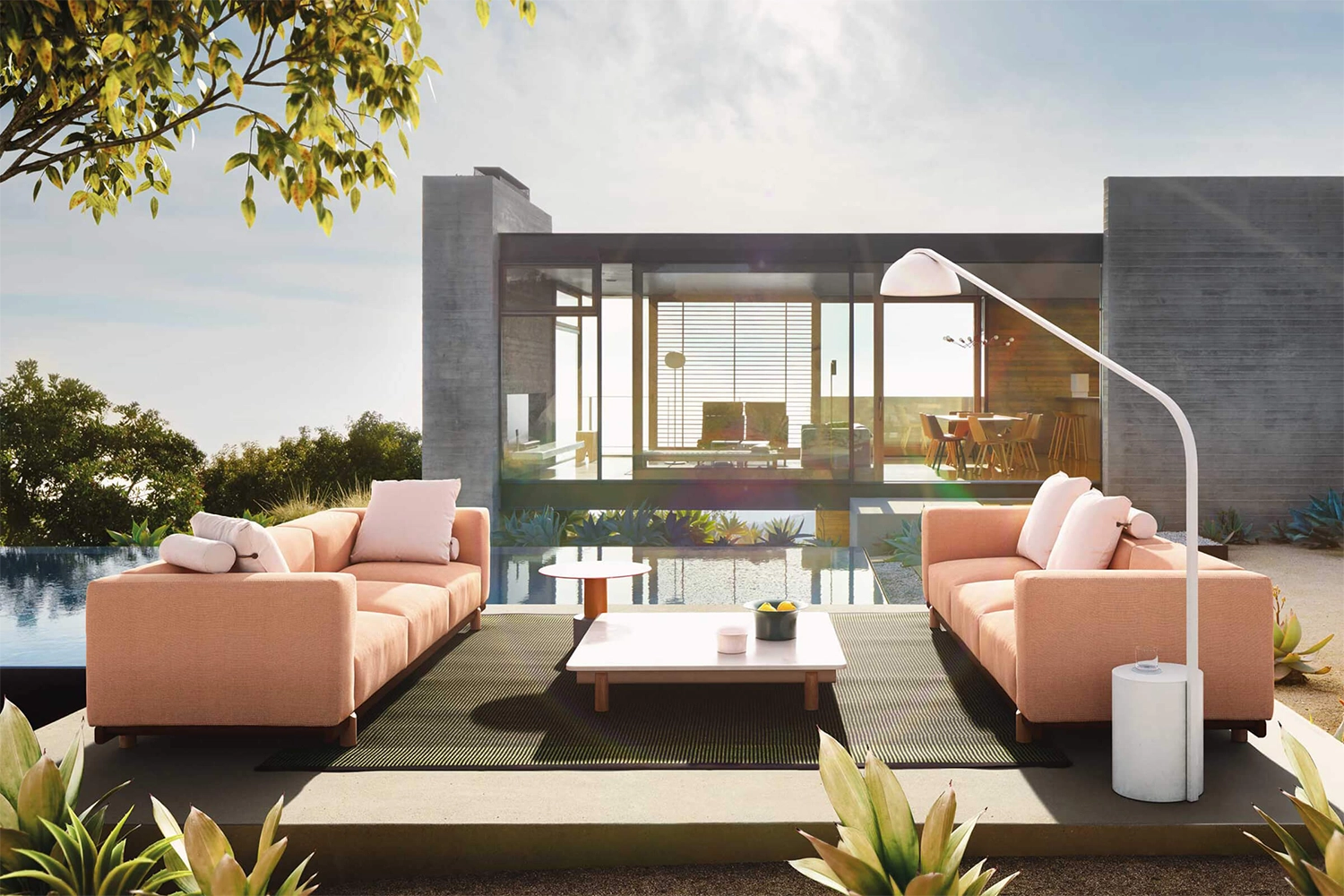 Luminária de Piso Half Dome