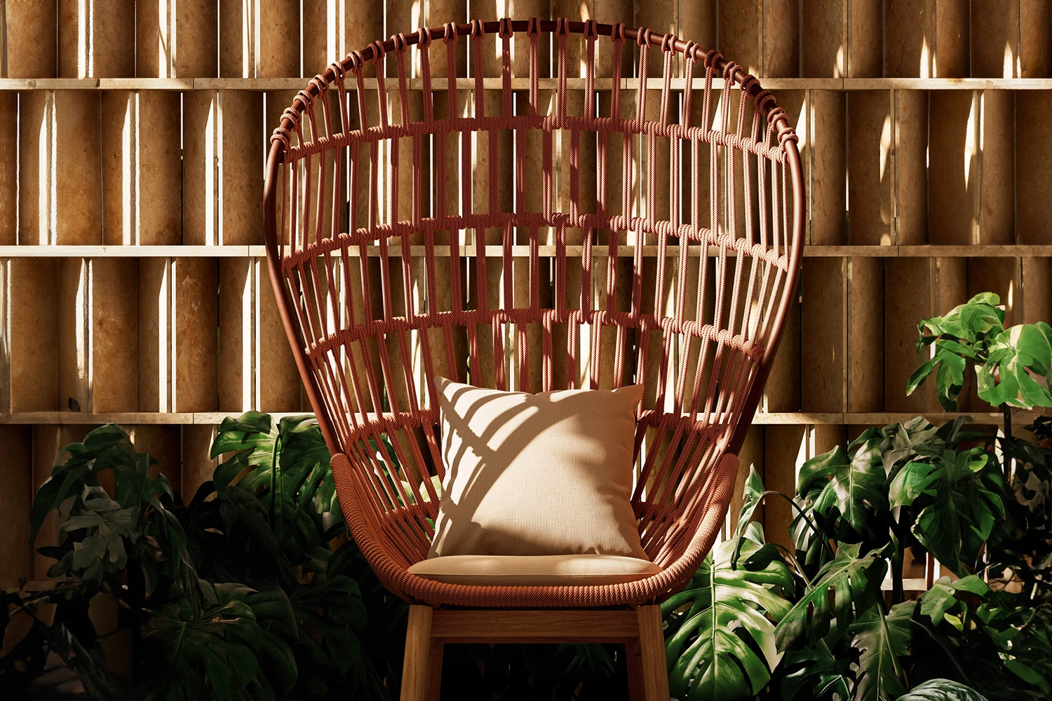 Poltrona Cala Club Teak Legs