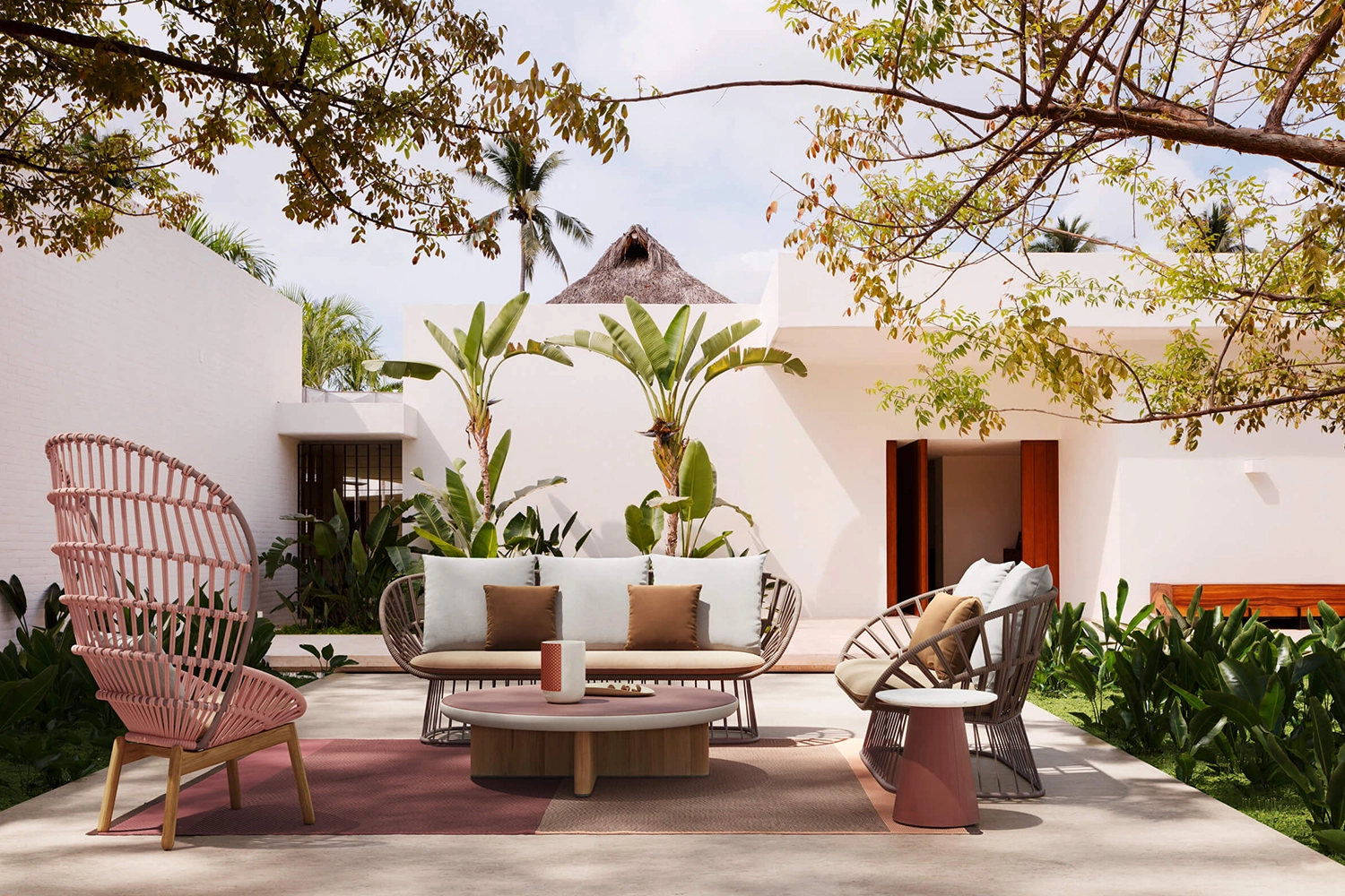 Poltrona Cala Club Teak Legs