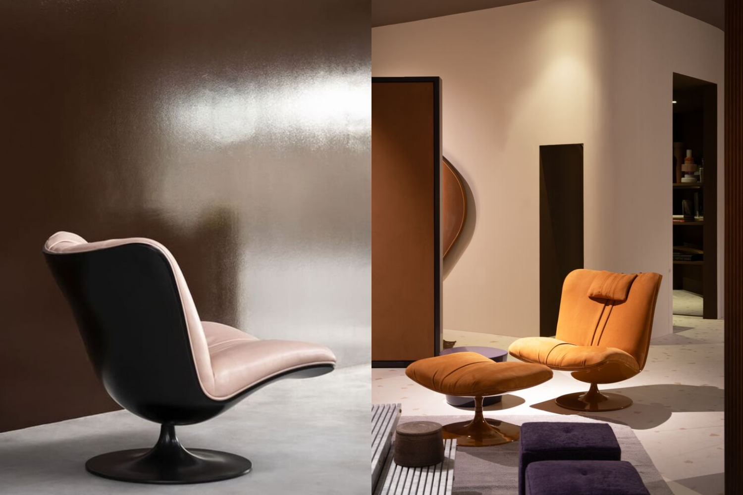 Poltrona Marilyn Bergère giratória Poltrona de Luxo