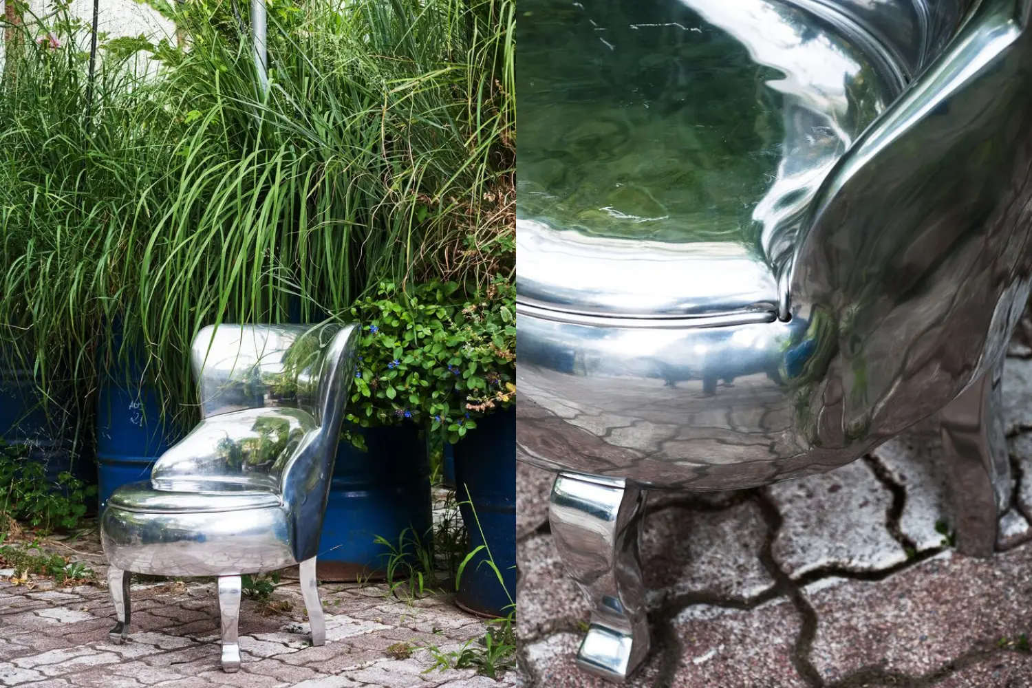 Poltrona Sellerina Aluminium'