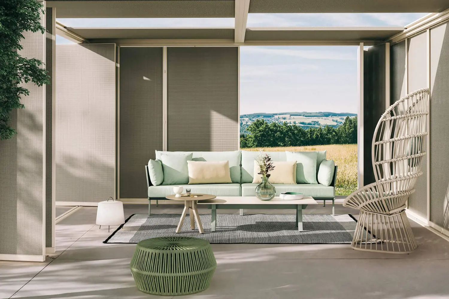 Mesa de Centro Maia Aluminium e Teak'