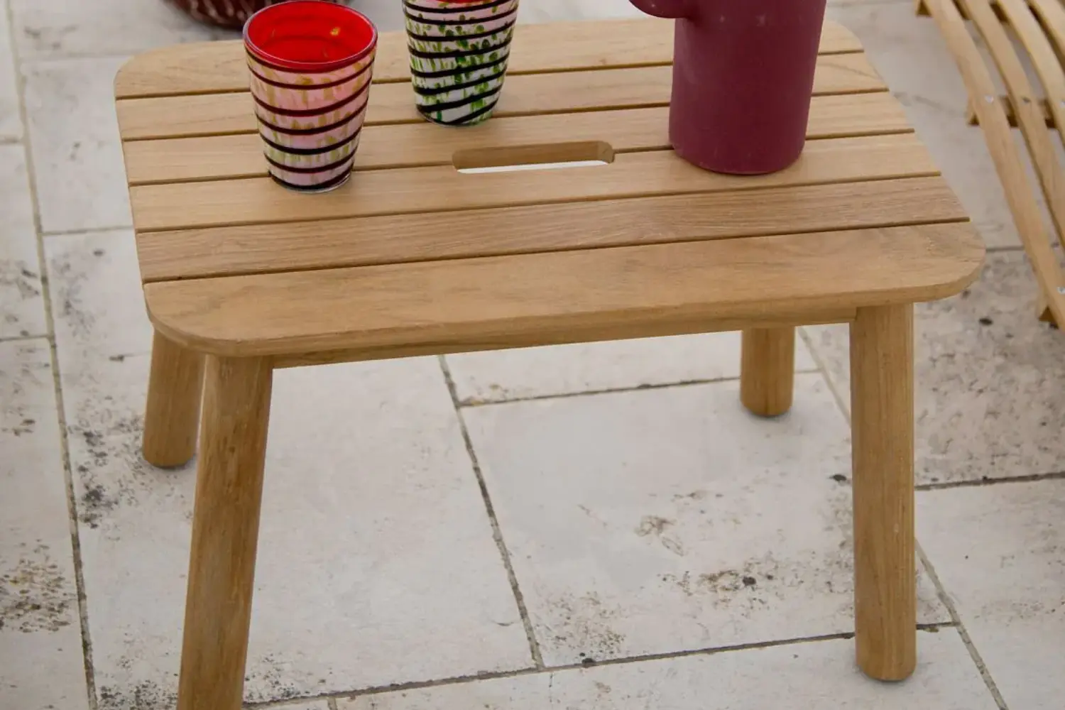 Mesa Lateral Pevero Ilha com rodas'