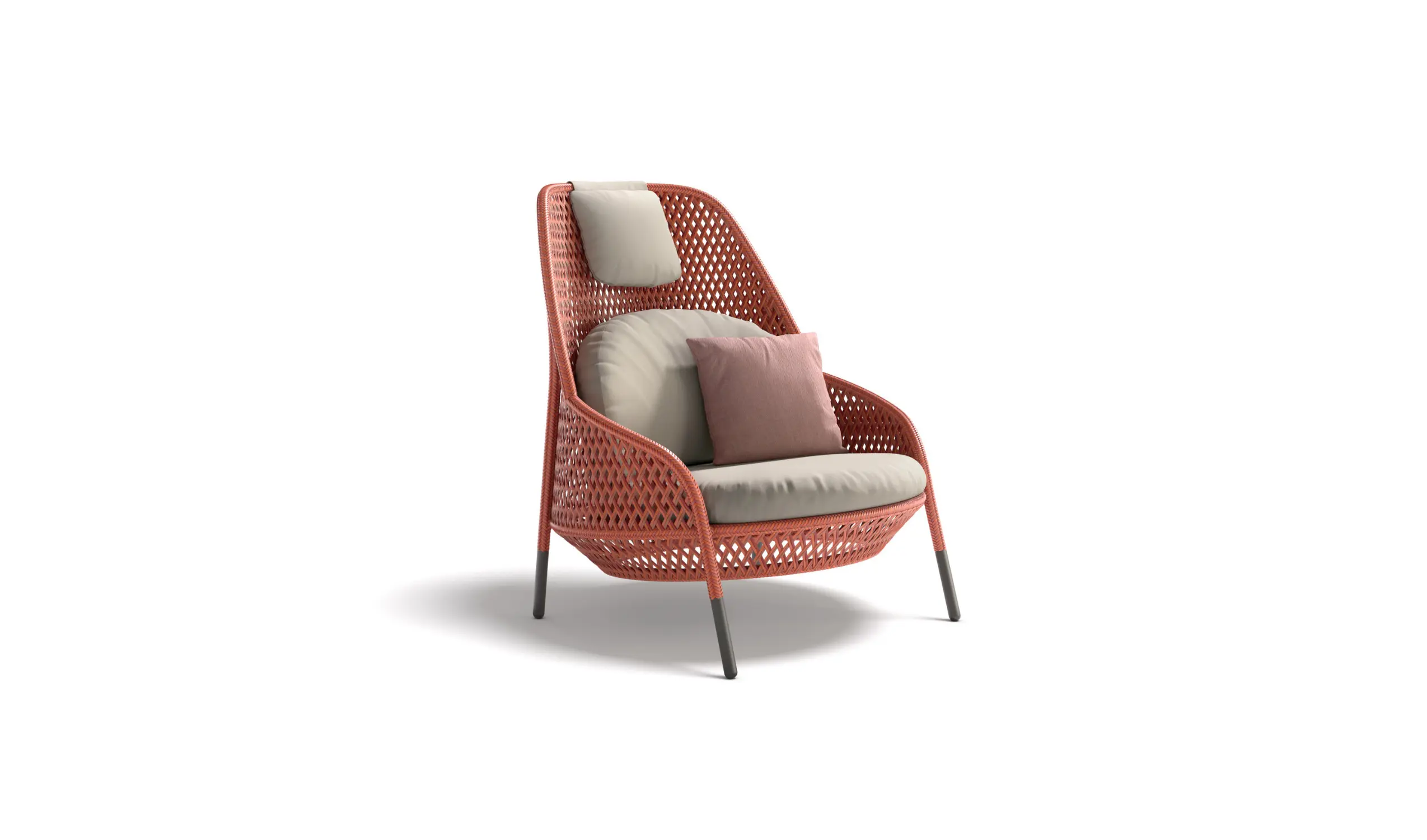 Poltrona Ahnda encosto alto