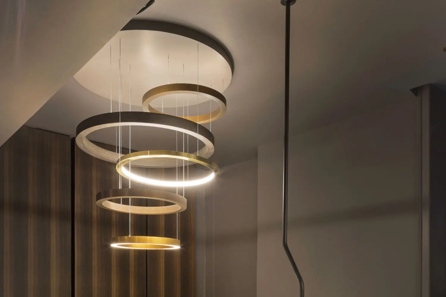 luminaria light 5 ring multimateric