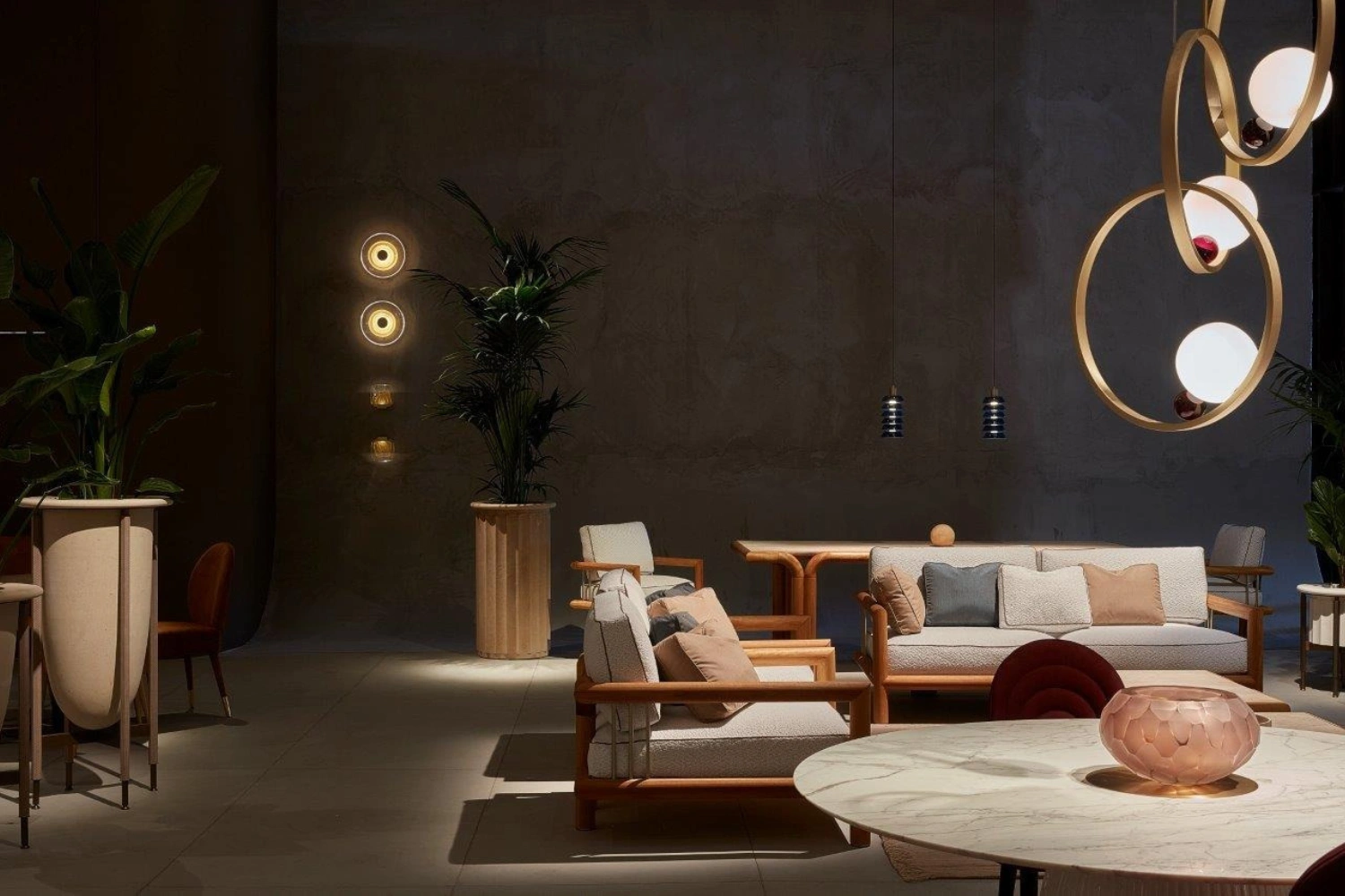 Arandela Golden Cloud 2