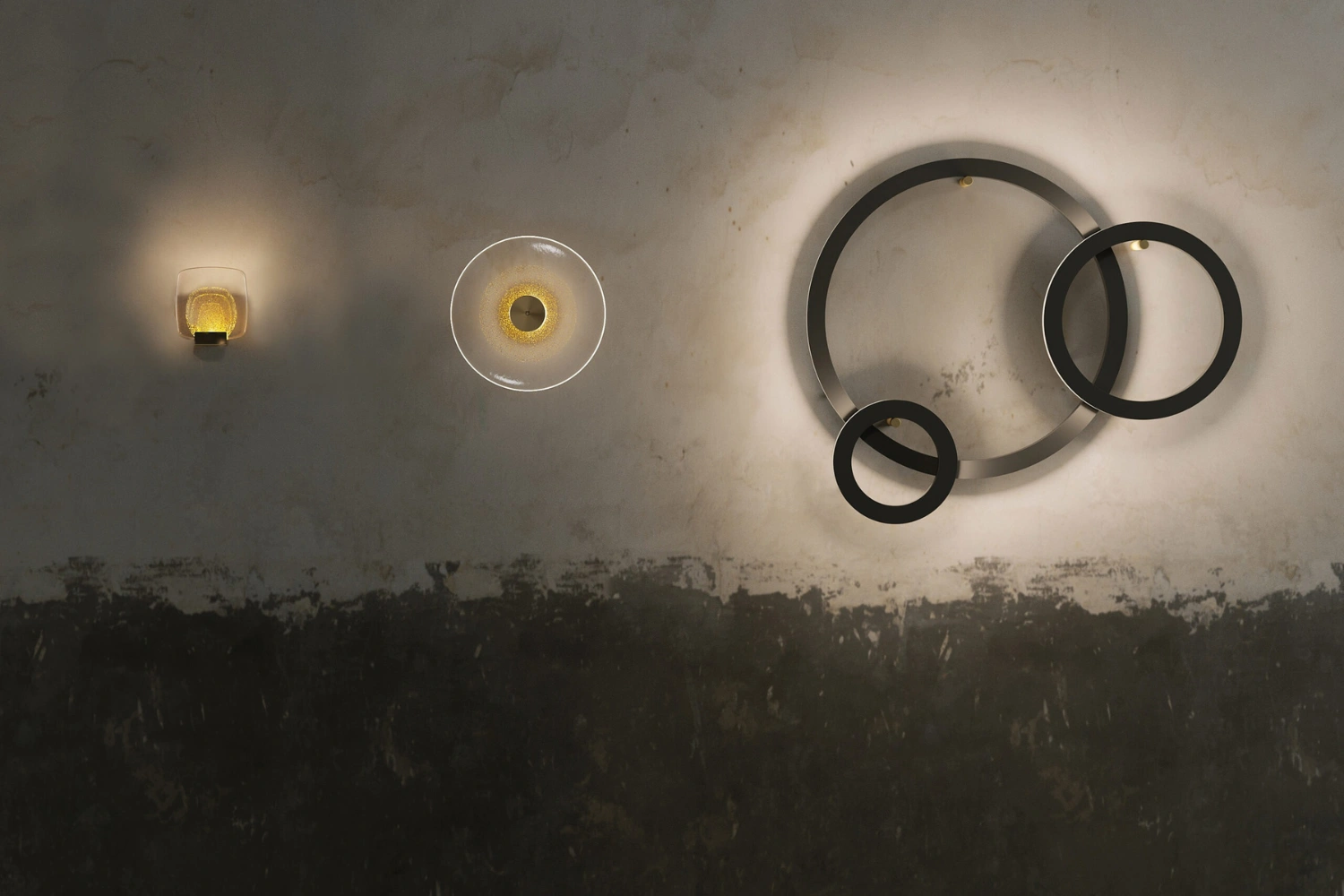 Arandela Golden Cloud 3