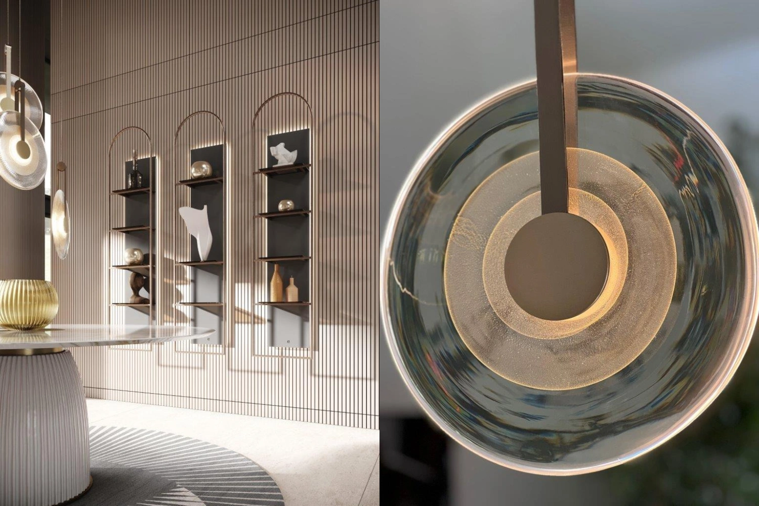 Pendente Golden Disc 4