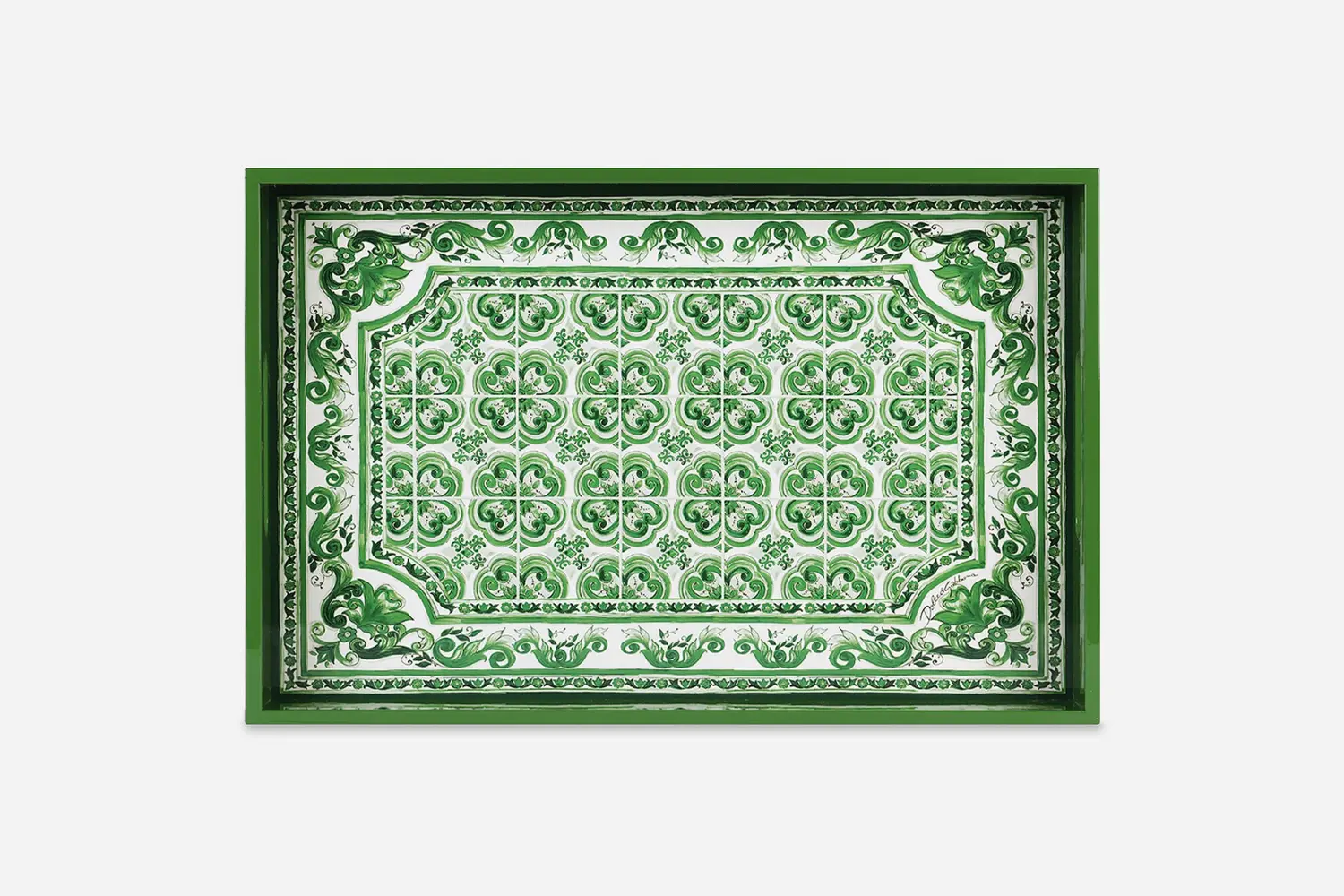 Bandeja de Acrílico Verde Maiolica1