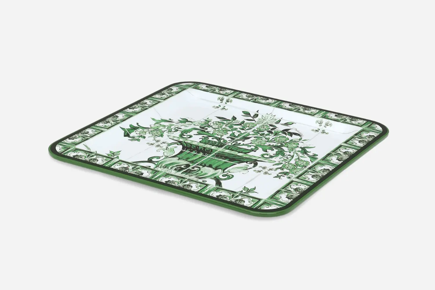 Bandeja de Madeira Verde Maiolica1