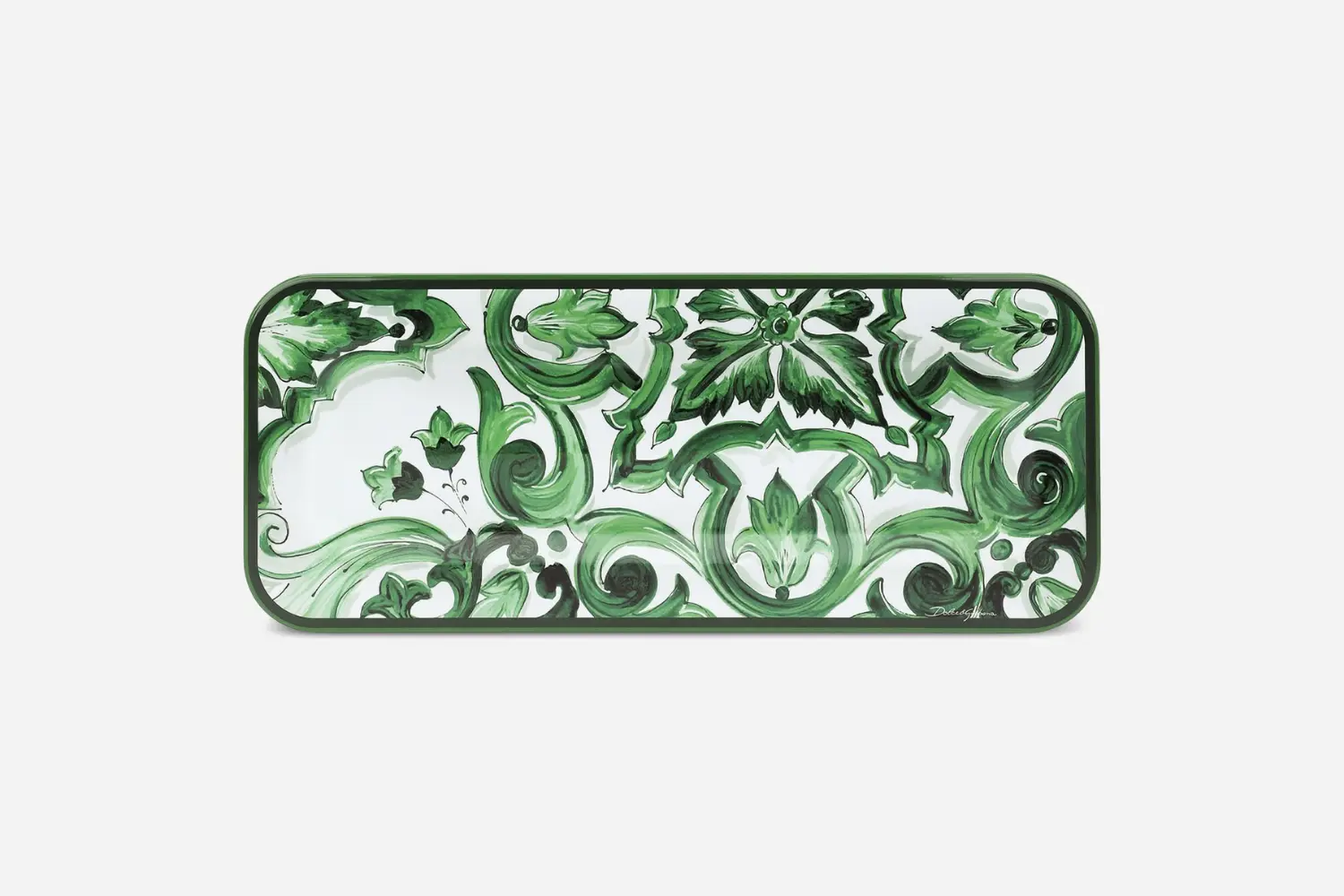 Bandeja de Madeira Verde Maiolica2