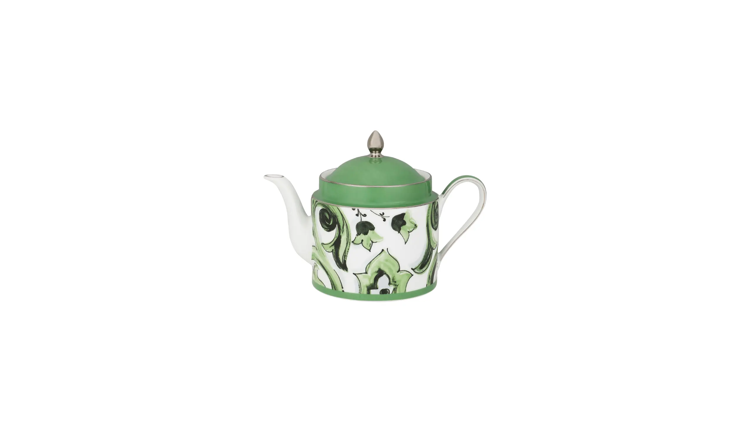Bule de Porcelana Verde Maiolica