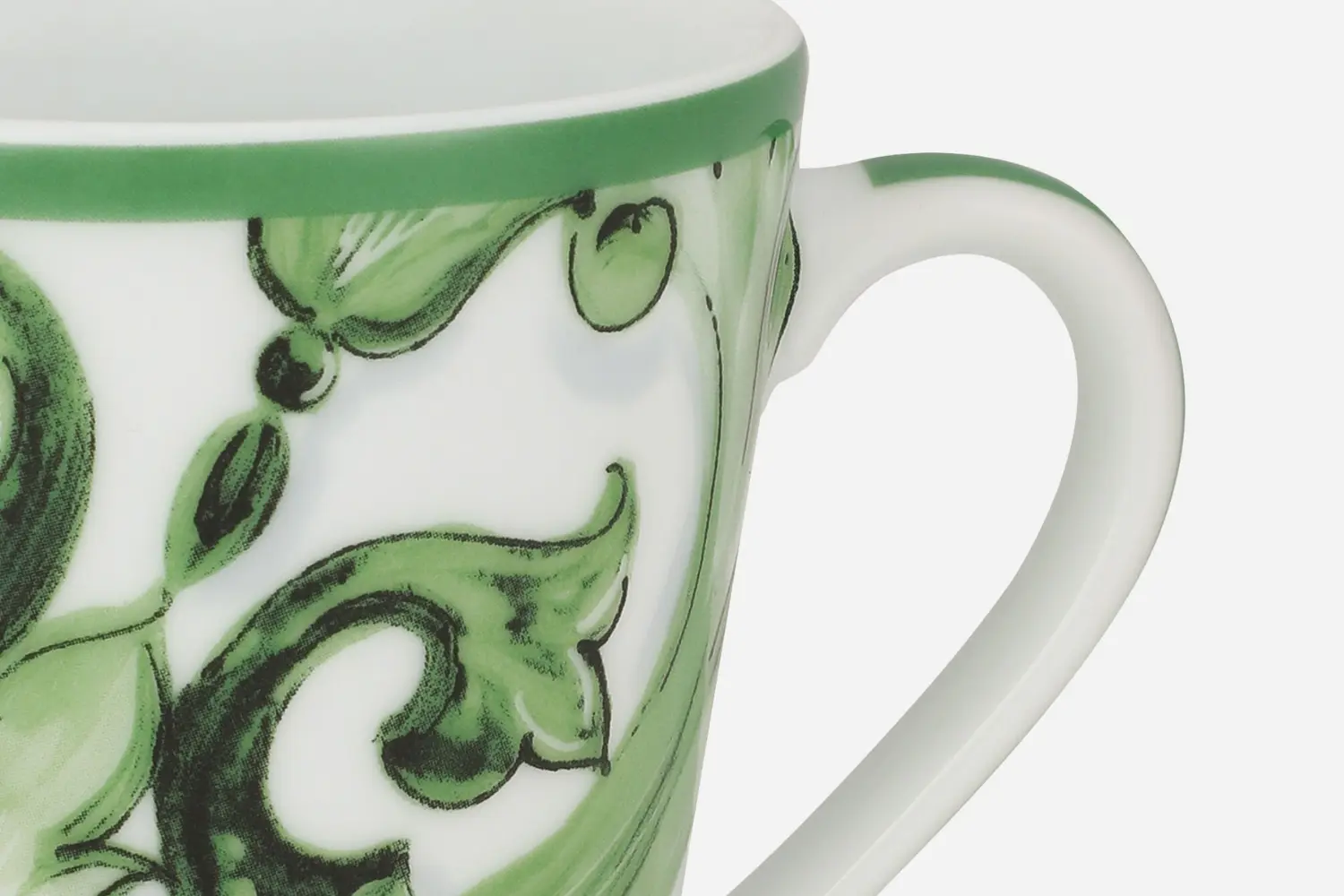 Caneca de Porcelana Verde Maiolica1