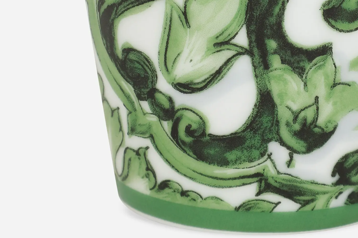 Caneca de Porcelana Verde Maiolica2