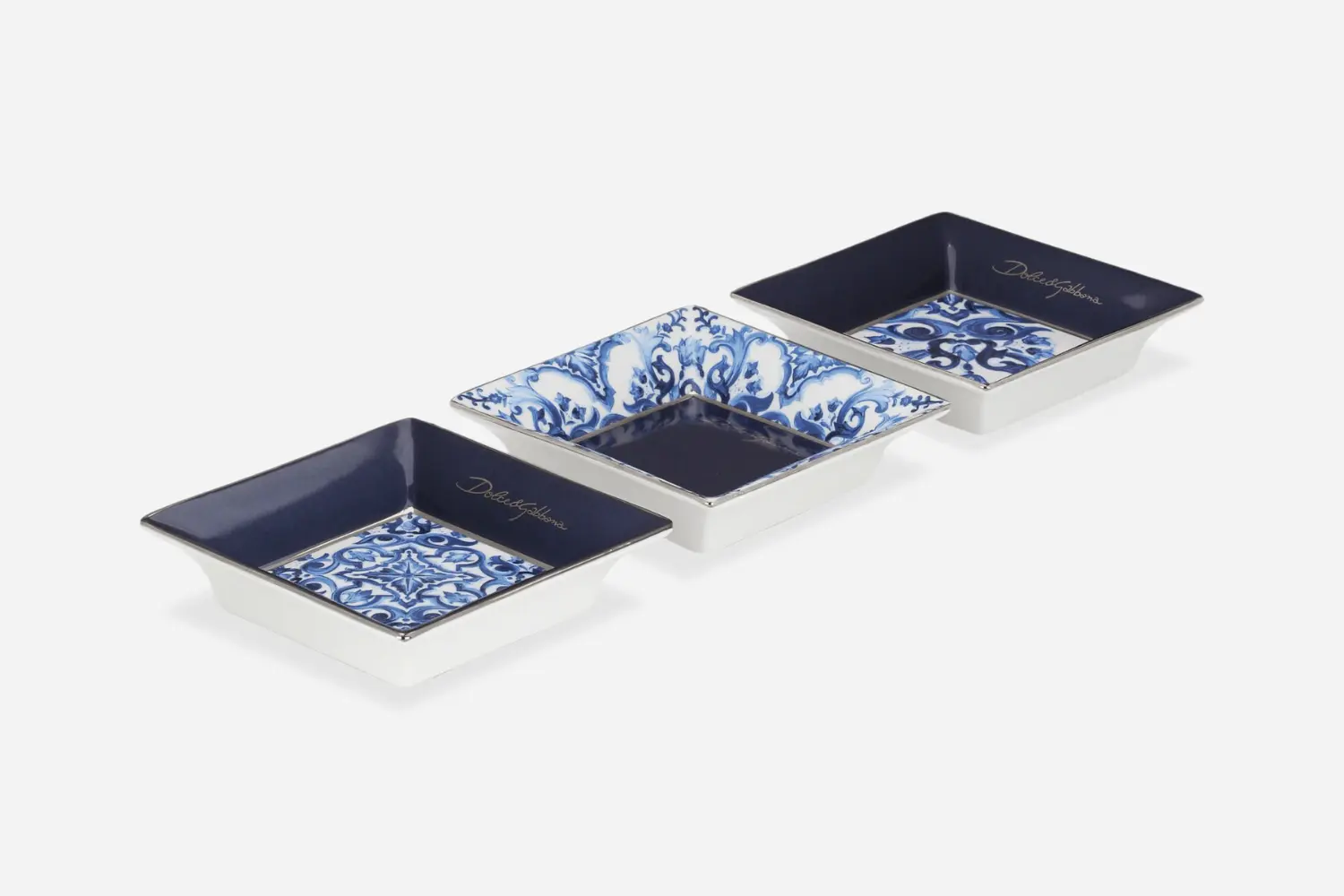 Conjunto de Bandejas de Porcelana Blu Mediterraneo1