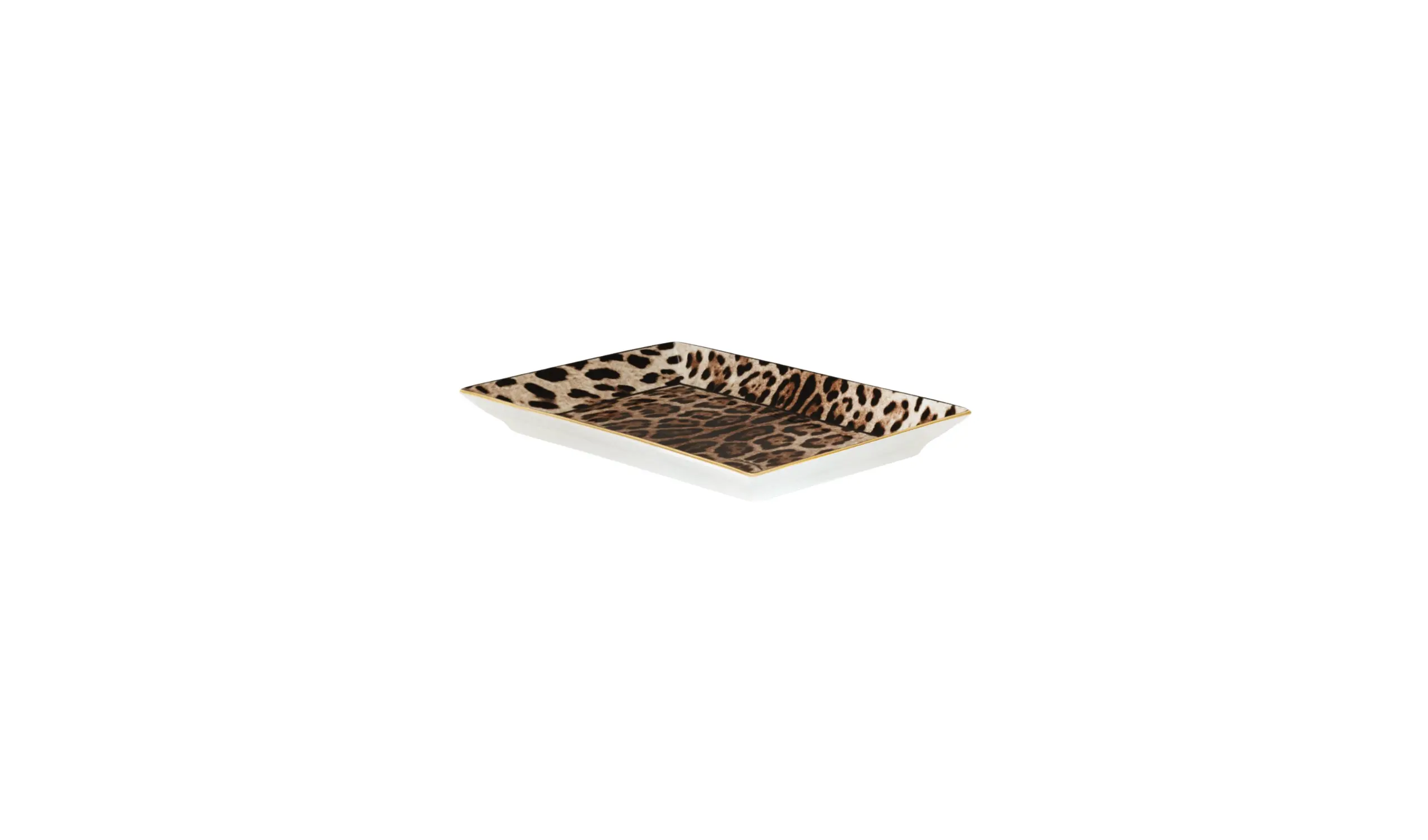 Conjunto de Bandejas de Porcelana Leopardo