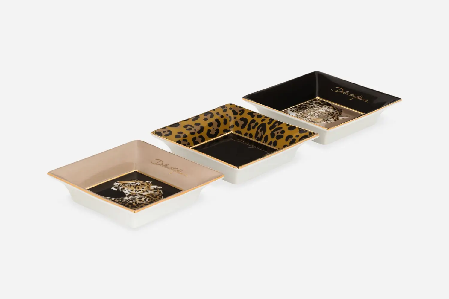 Conjunto de Bandejas de Porcelana Leopardo4