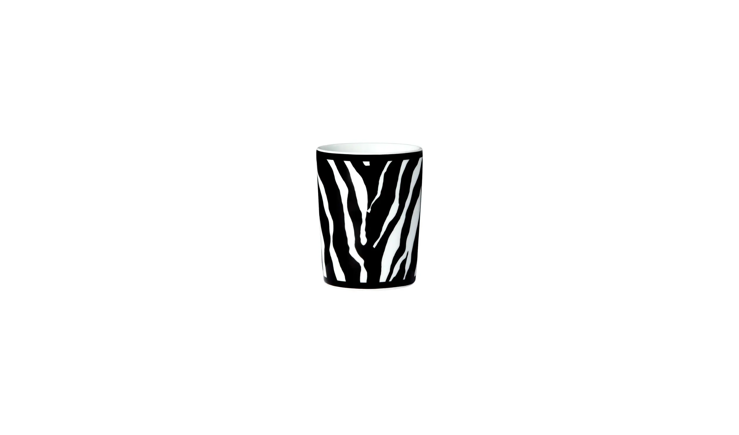 Conjunto de Copos de Porcelana Zebra