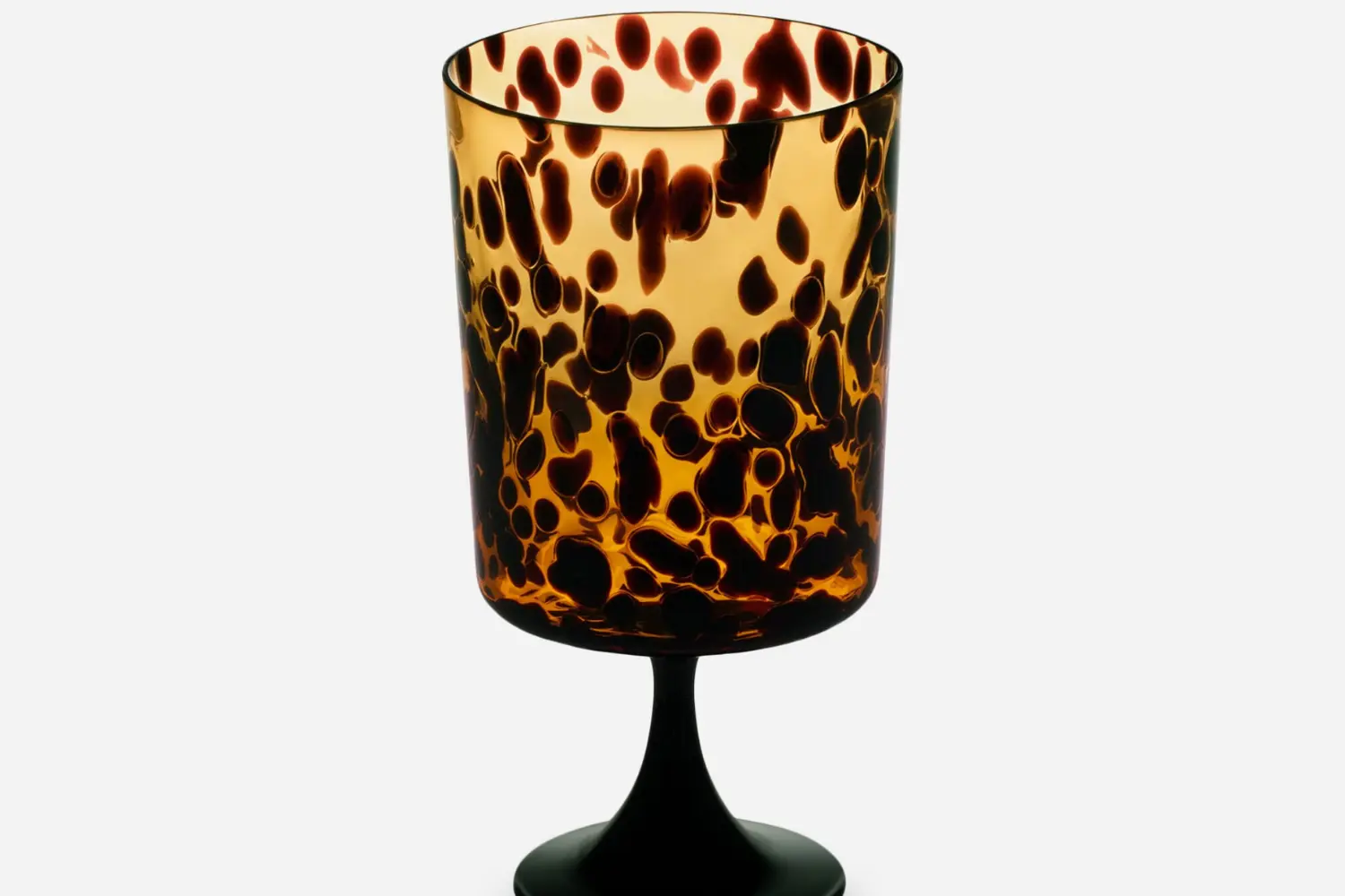 Conjunto de Copos de Vidro Murano Leopardo2