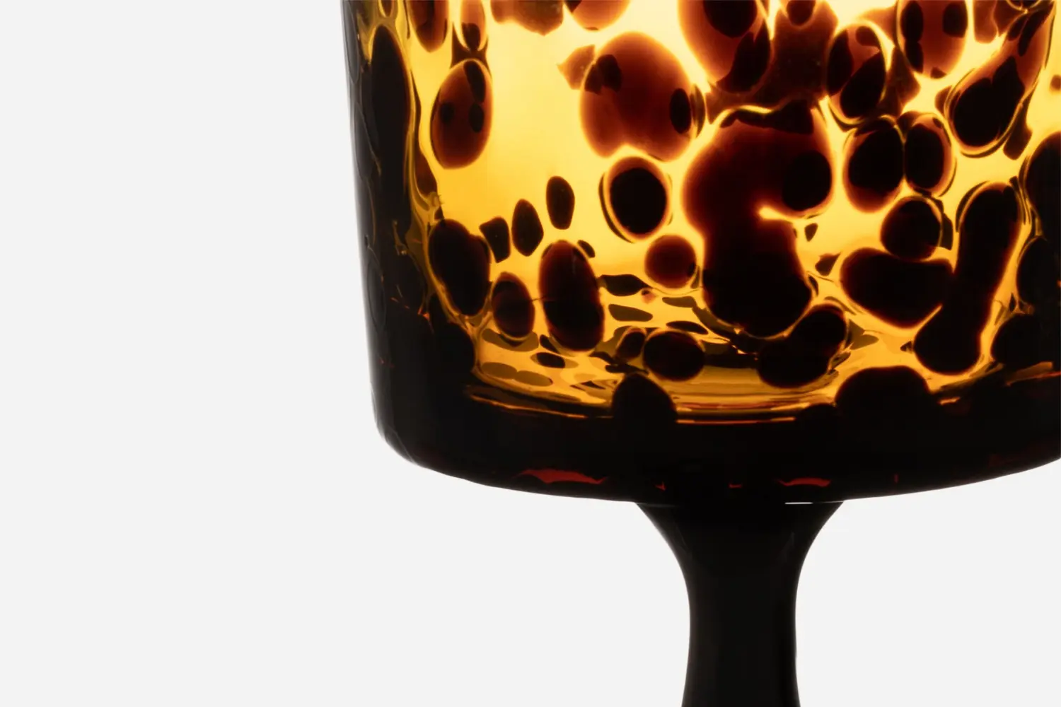 Conjunto de Copos de Vidro Murano Leopardo3