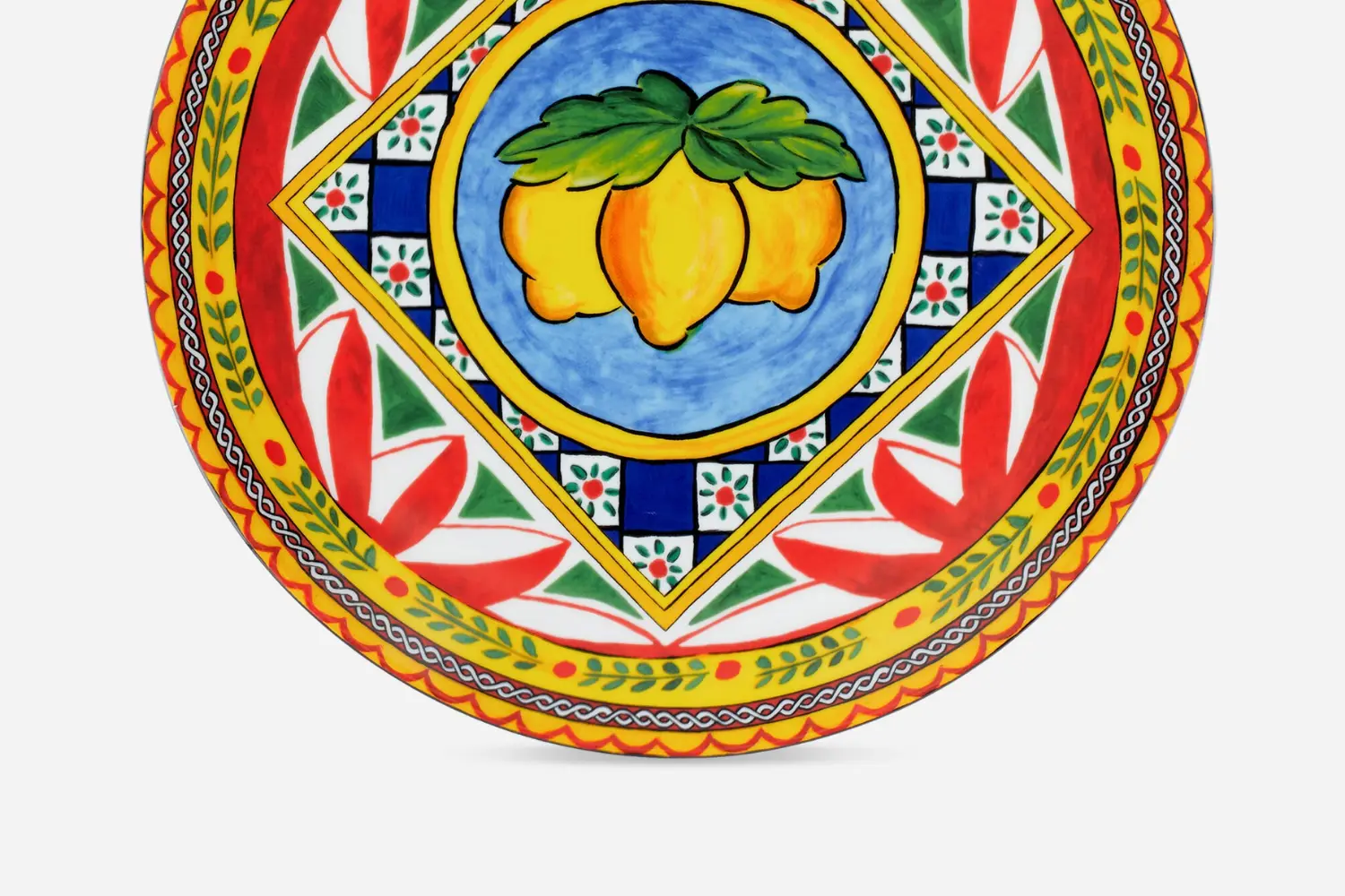 Conjunto de Pratos de Porcelana Carretto Sicilano19