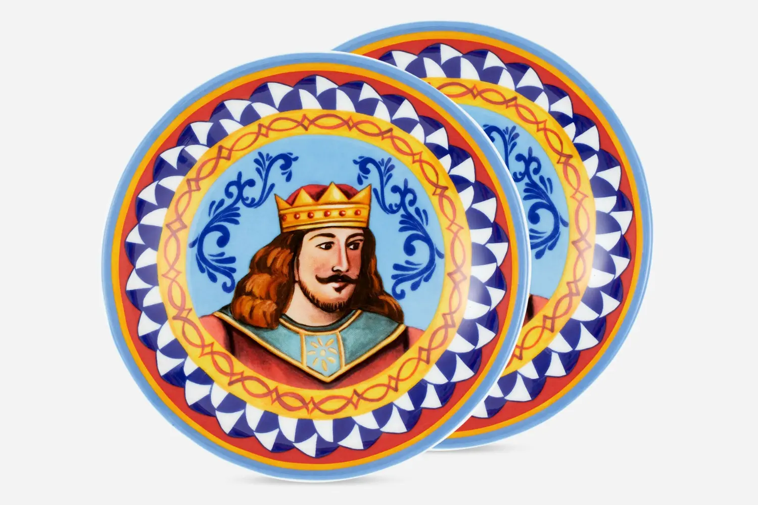 Conjunto de Pratos de Porcelana Carretto Sicilano8