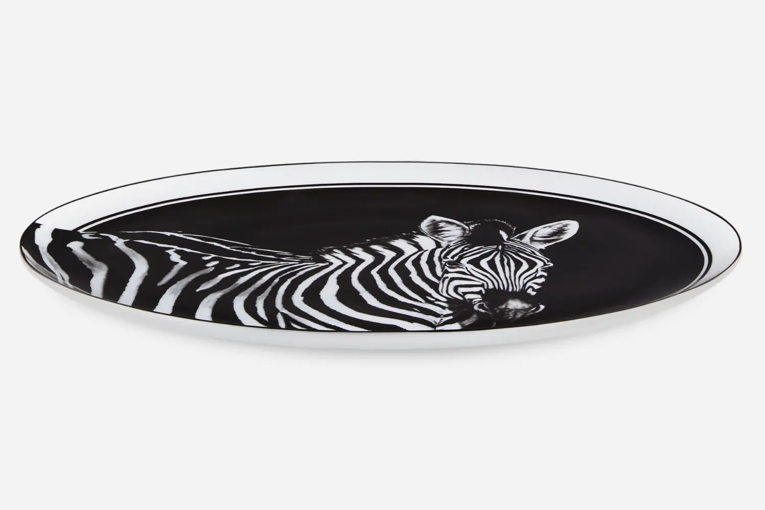 Conjunto de Pratos de Porcelana Zebra3