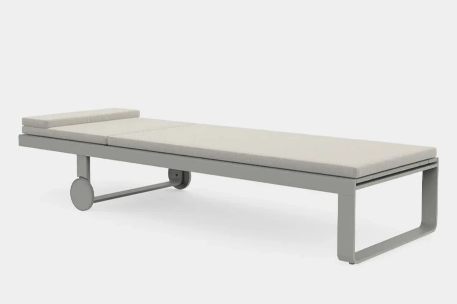 Flat High chaise lounge 02