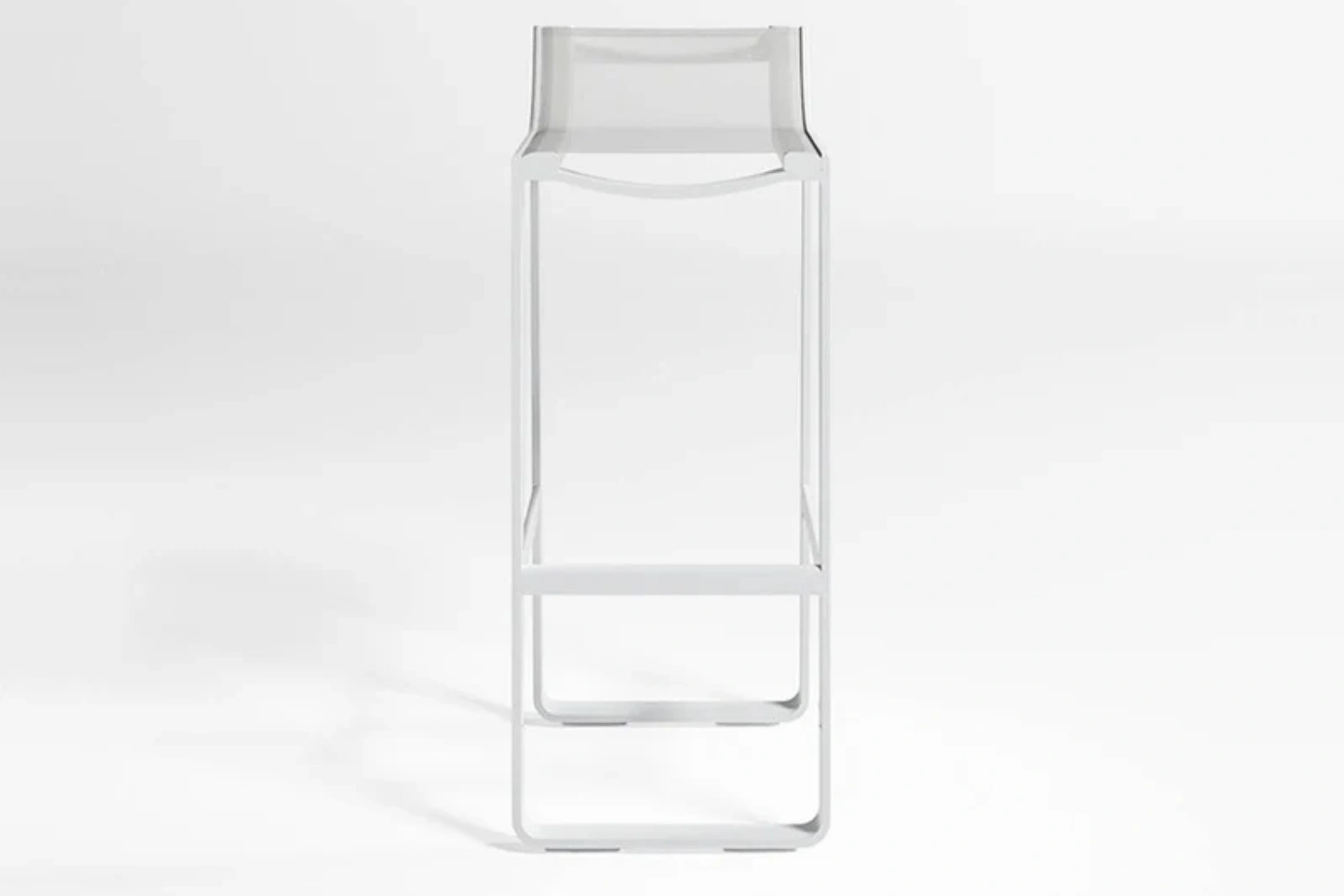 Flat High stool with backrest 01