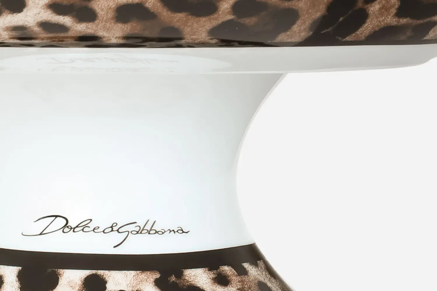 Fruteira de Porcelana Leopardo2