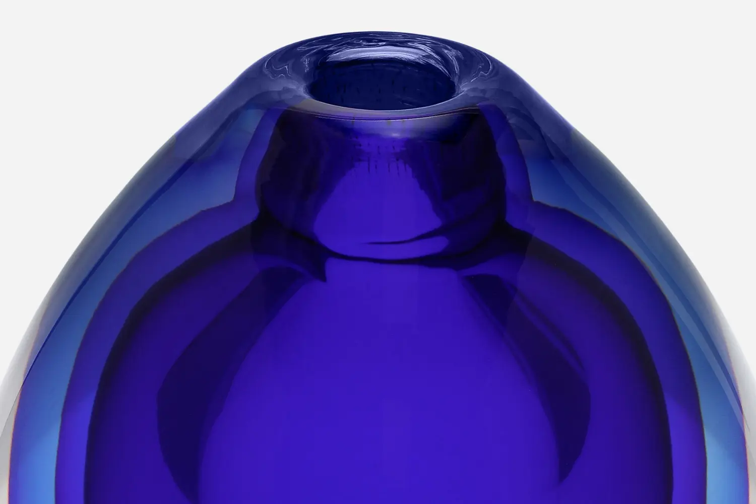 Vaso Oval de Vidro Murano2