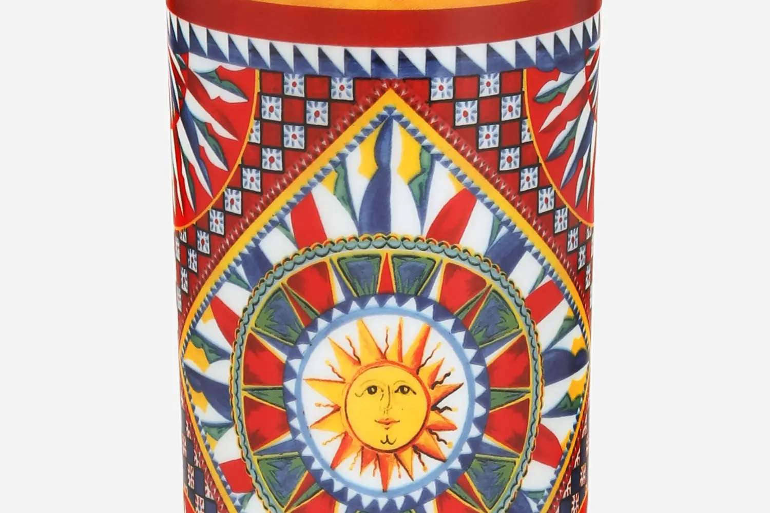 Vaso de Porcelana Cylindrical Carretto Sicilano2