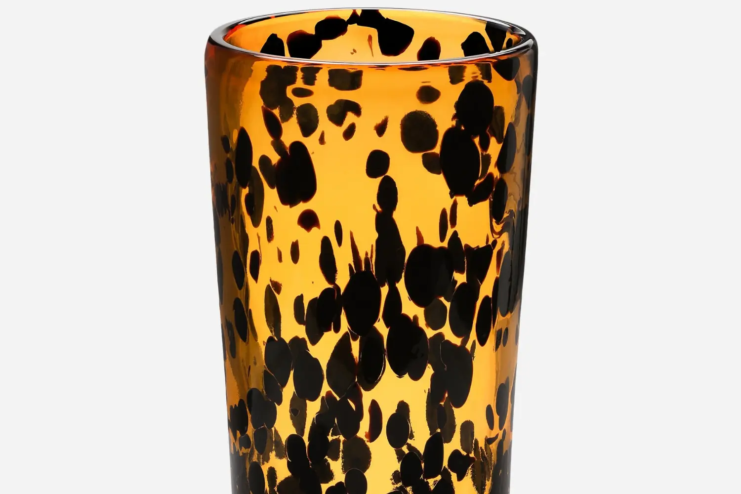 Vaso de Vidro Murano Cylindrical Leopardo1