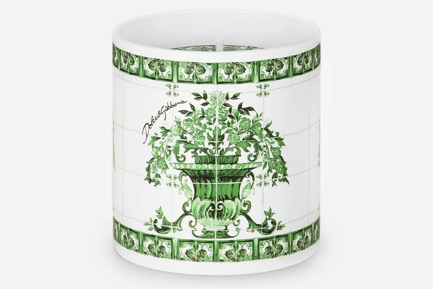 Vela Perfumada Verde Maiolica1