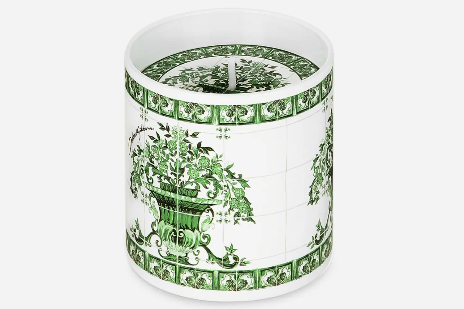 Vela Perfumada Verde Maiolica2