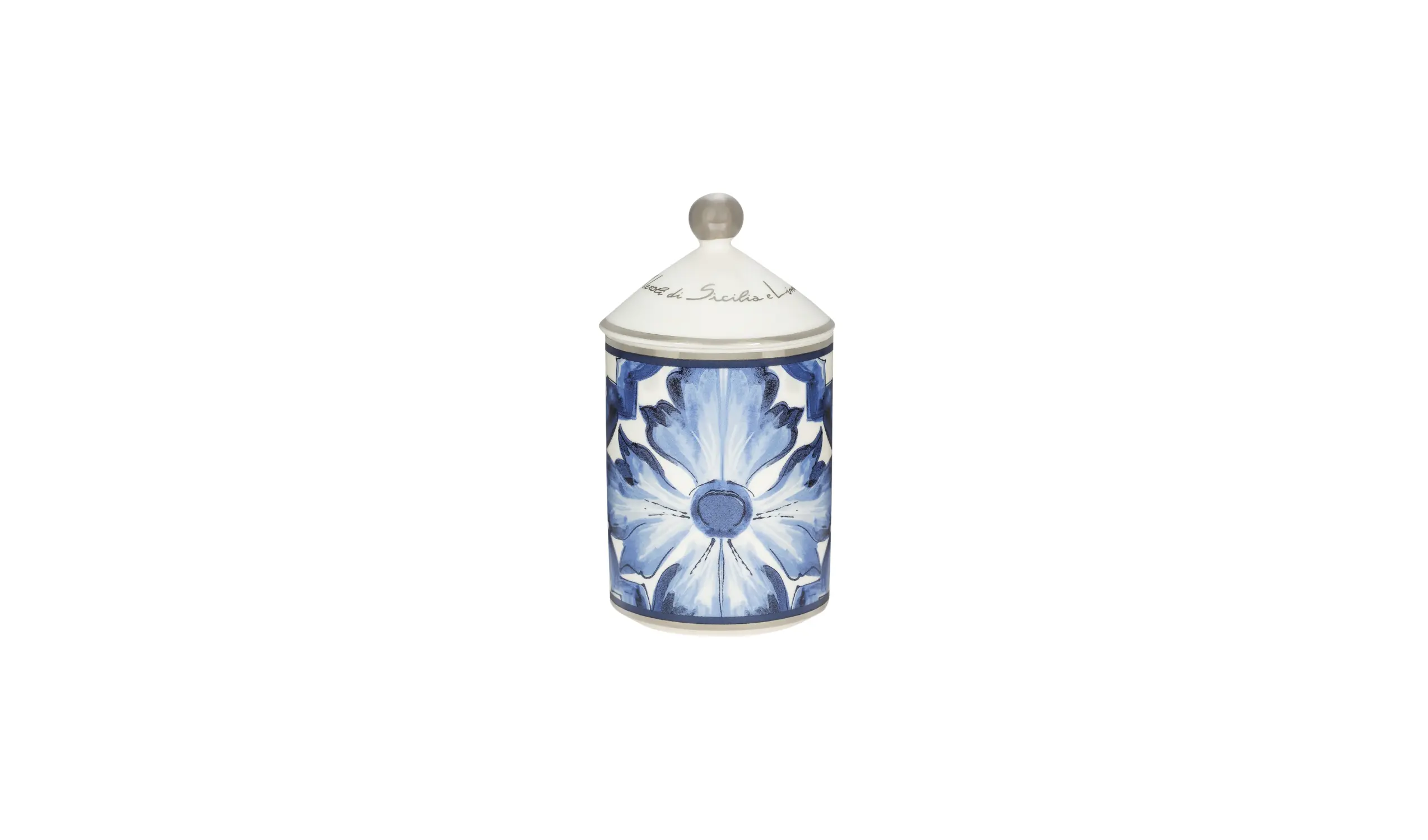 Vela Perfumada de Porcelana Blu Mediterraneo