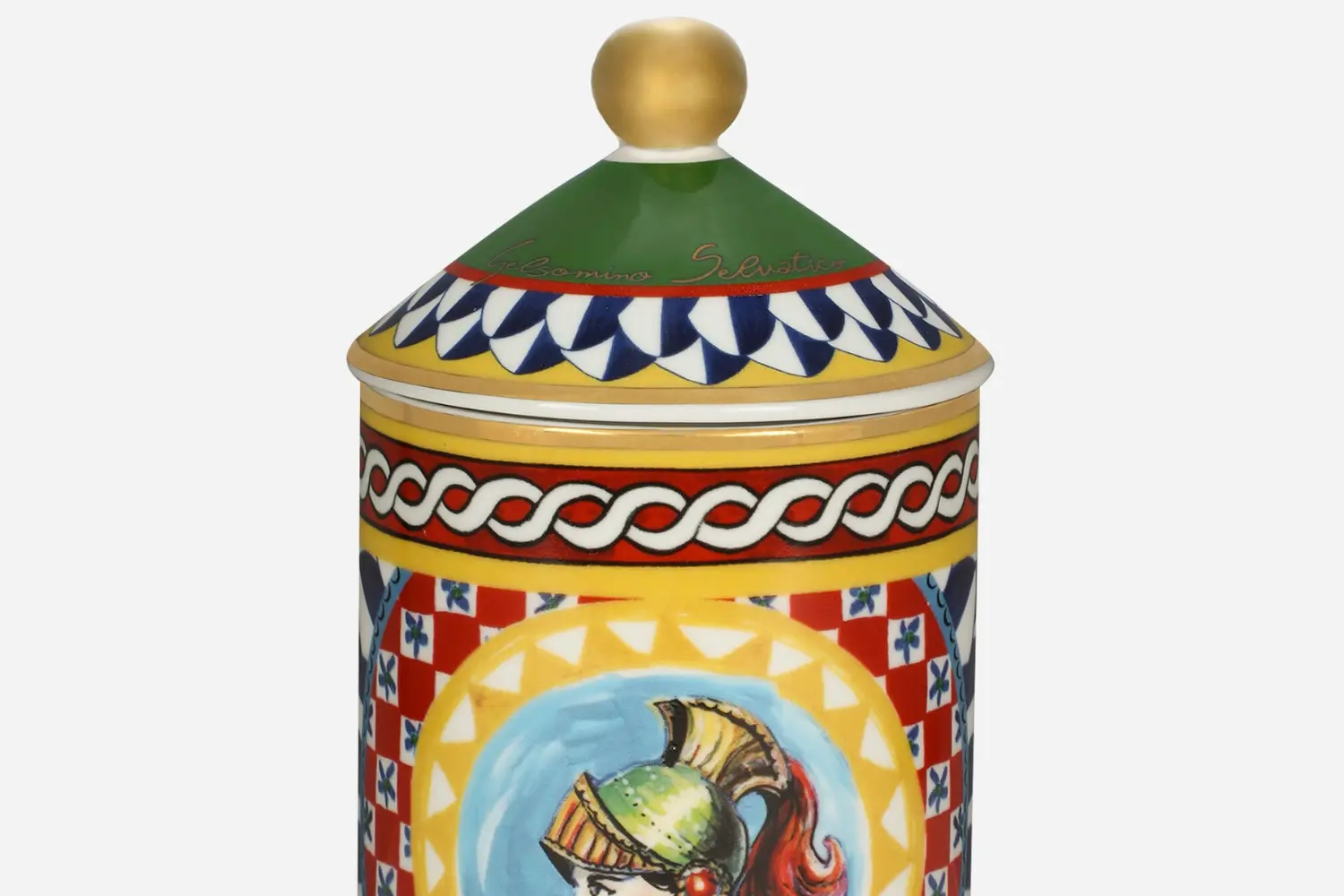 Vela Perfumada de Porcelana Carretto Sicilano3