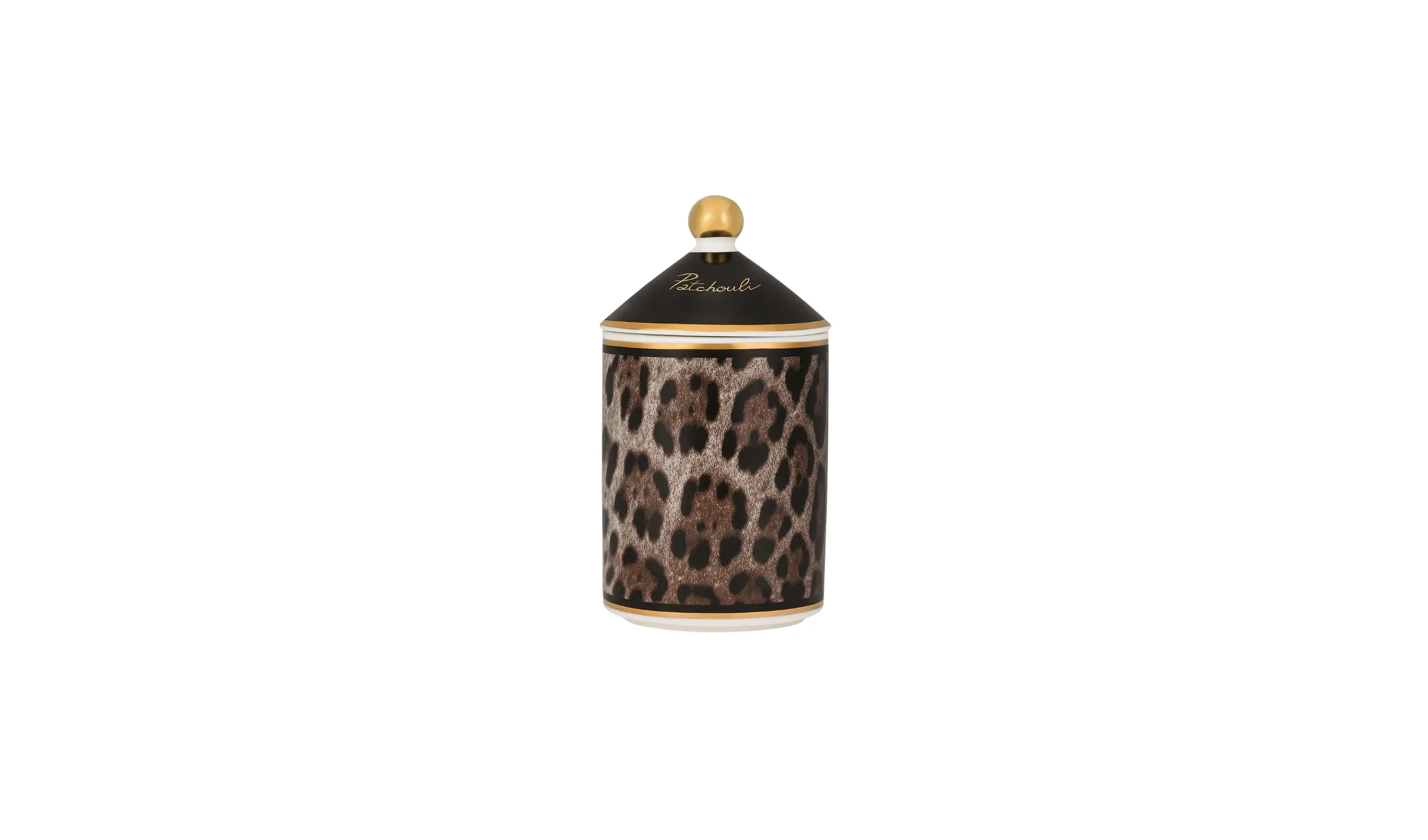 Vela Perfumada de Porcelana Leopardo