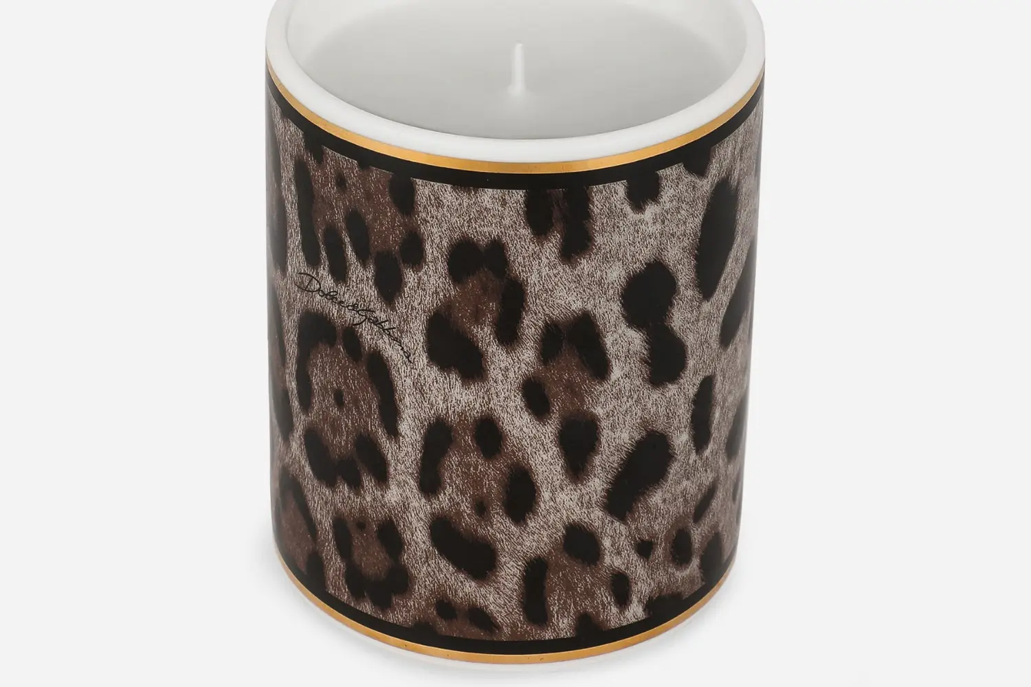 Vela Perfumada de Porcelana Leopardo2