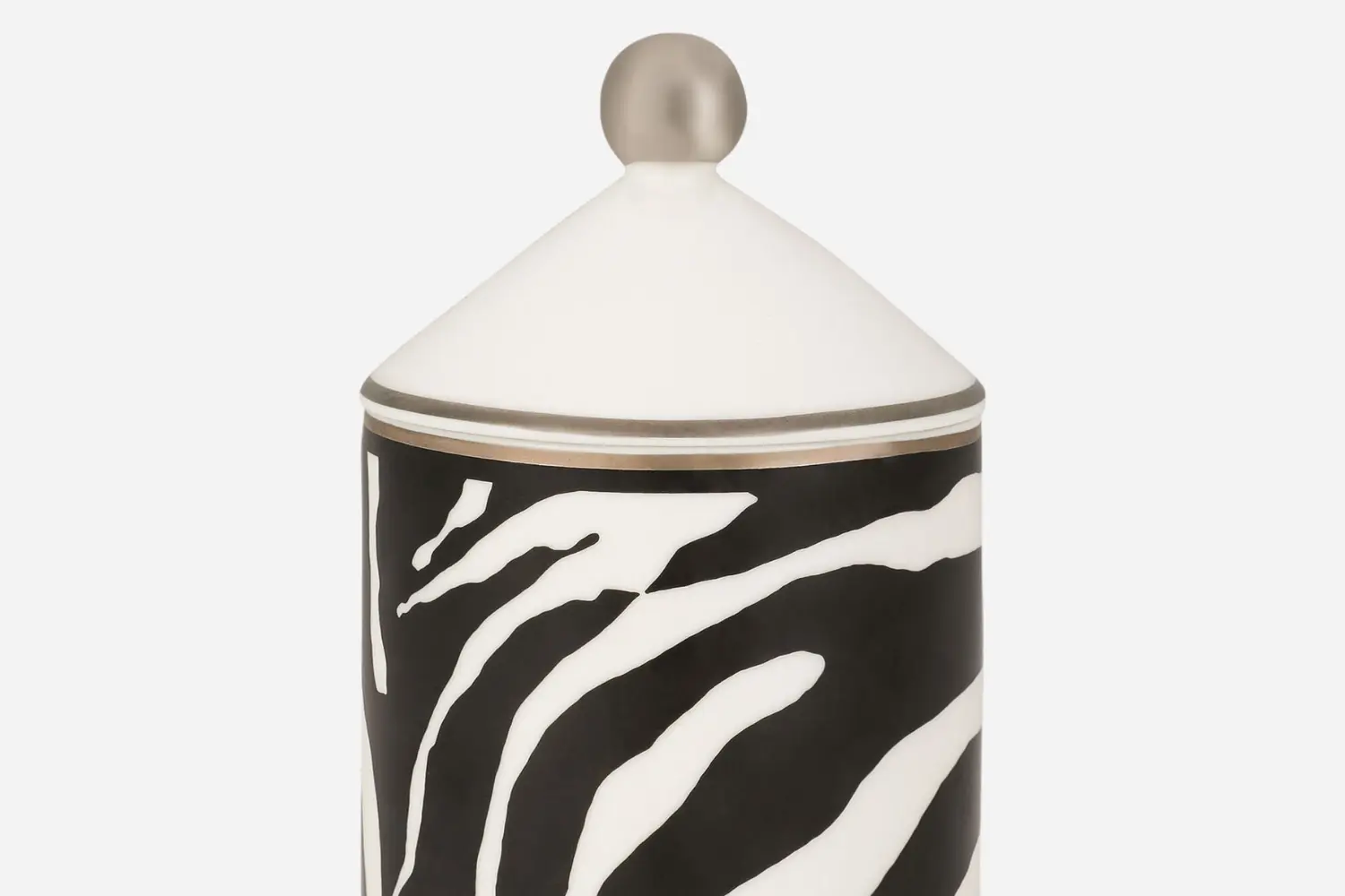 Vela Perfumada de Porcelana Zebra1