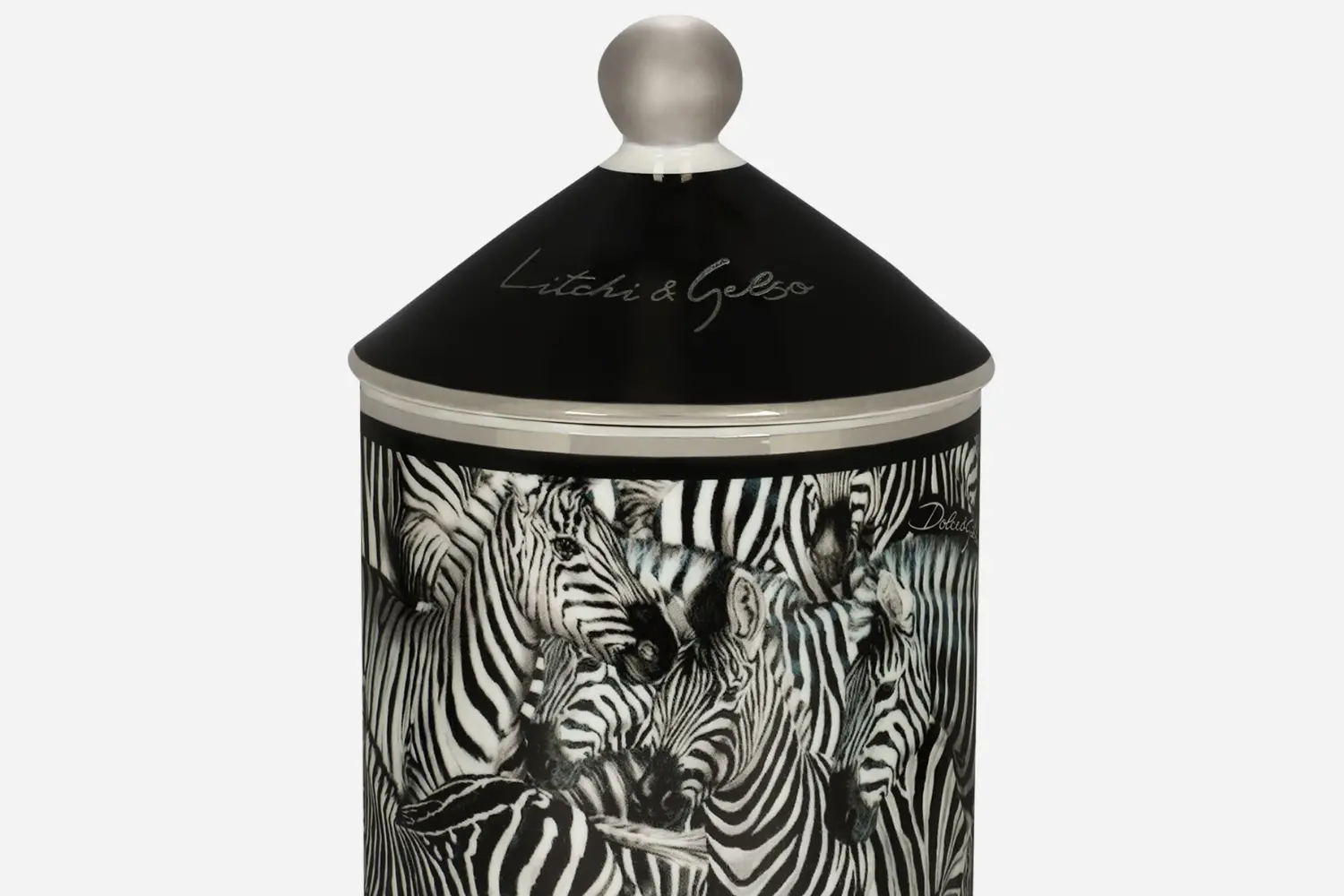 Vela Perfumada de Porcelana Zebra2