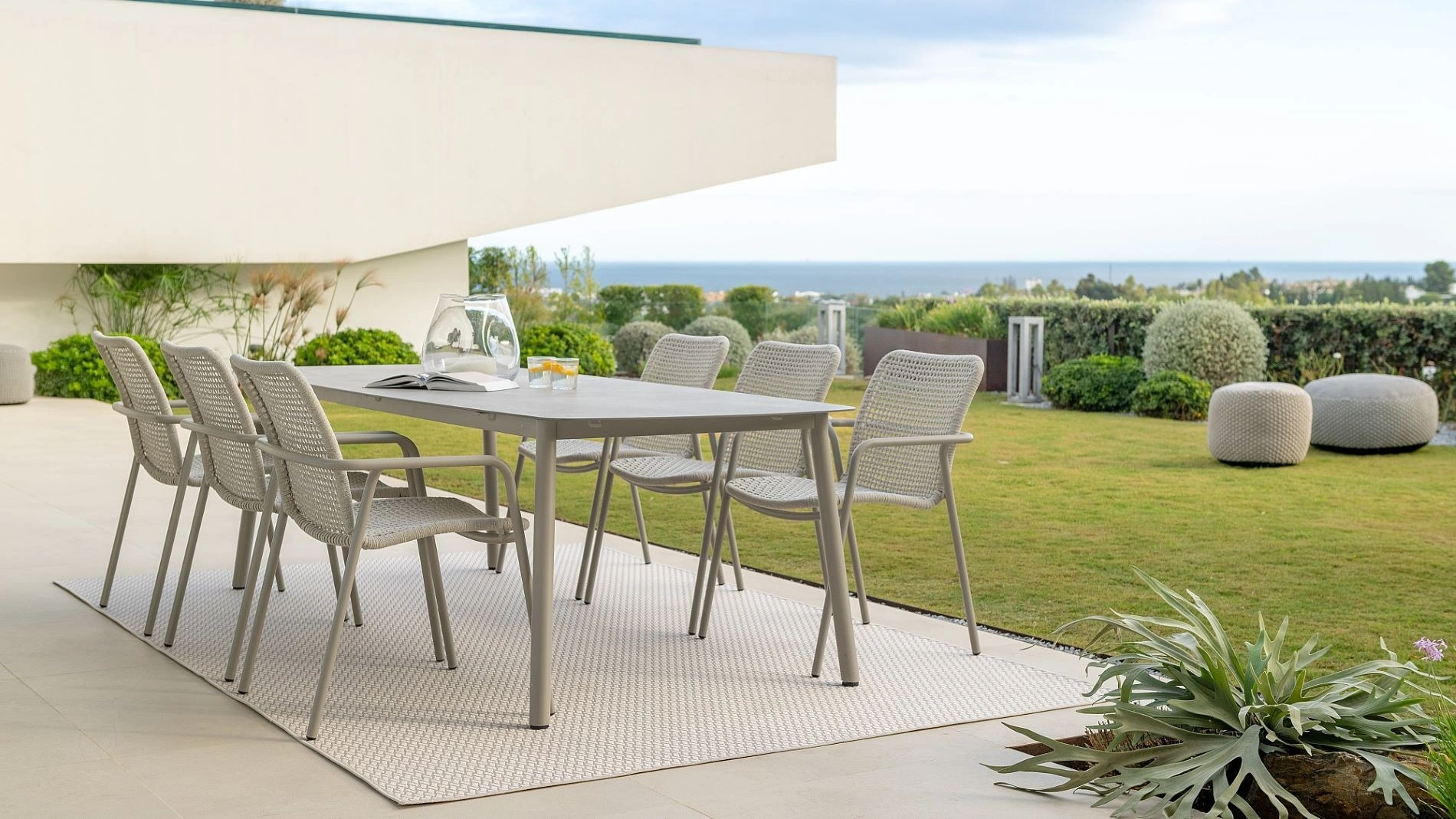 durham - dining table with dining chair - alu sand mat_2026-03-17T19-12-22-389Z