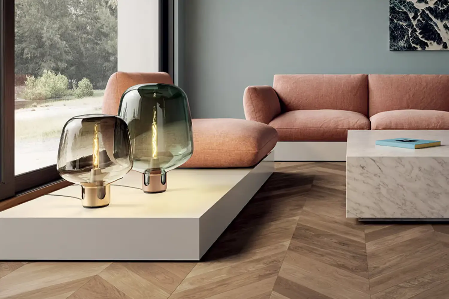 luminaria de mesa flar