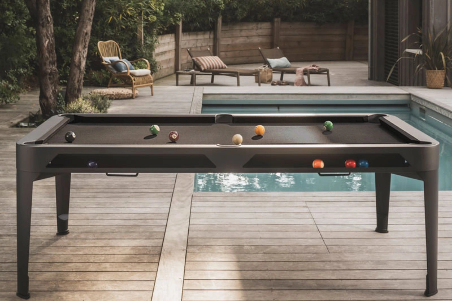 Billard Hyphen outdoor gris noir tapis gris foncé 01