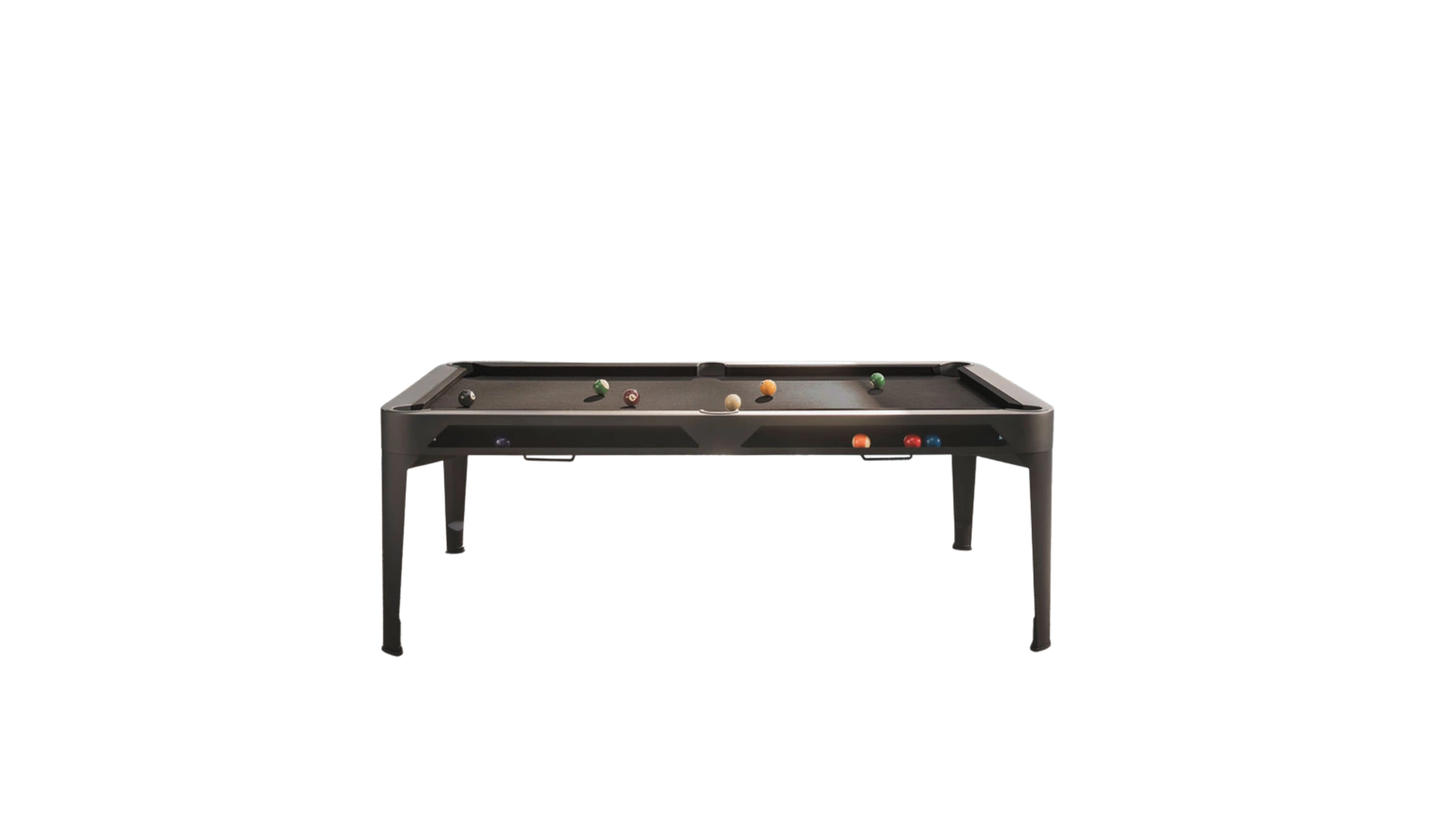 Billard Hyphen outdoor gris noir tapis gris foncé