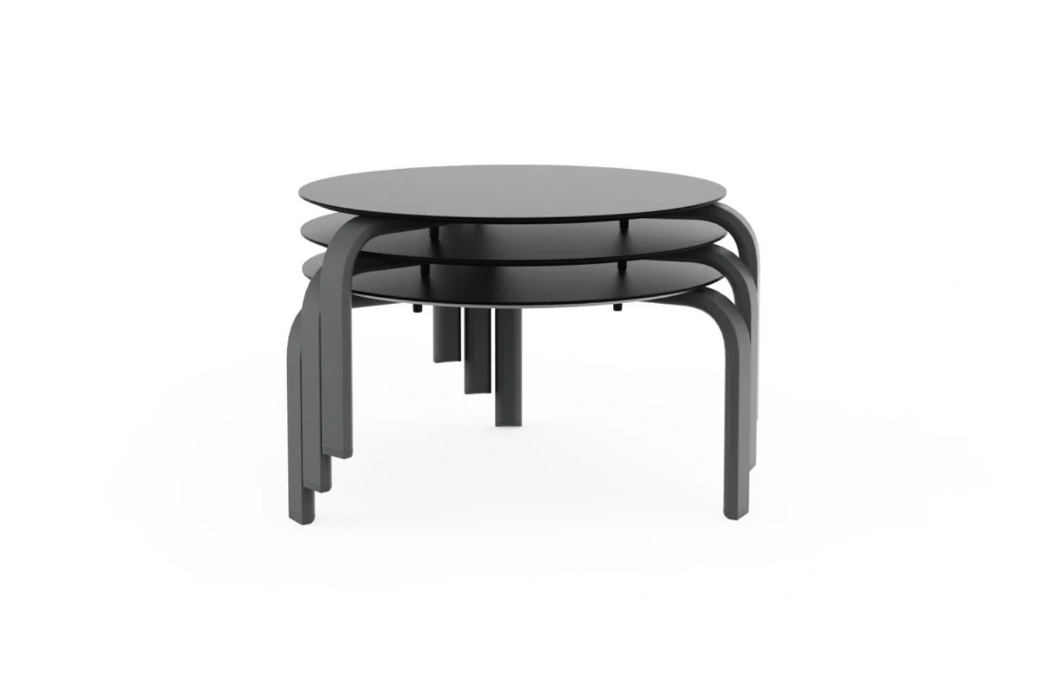Stack Round coffee table Ø70 02