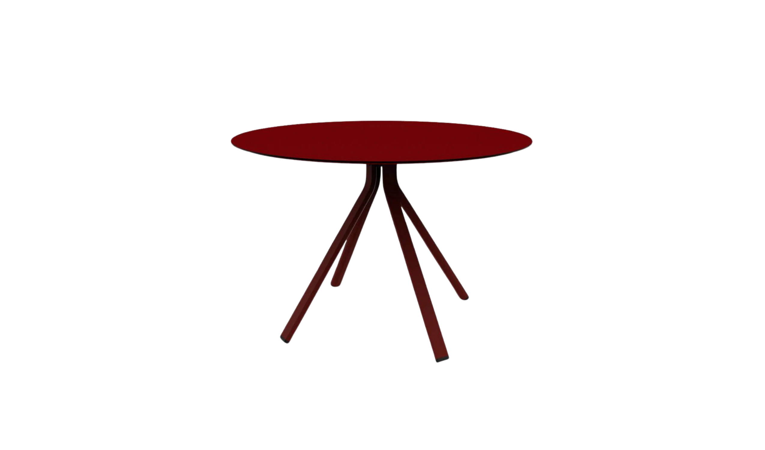 Stack Round column leg dining table Ø120 01