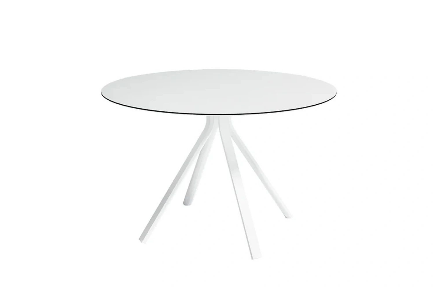 Stack Round column leg dining table Ø120 03